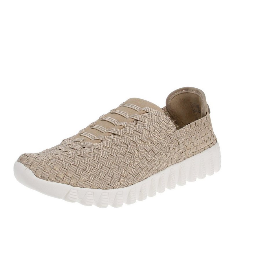 BERNIE MEV BM62 Zip Vivaldi - Damen Schuhe Sneaker - Light-Gold Sneaker