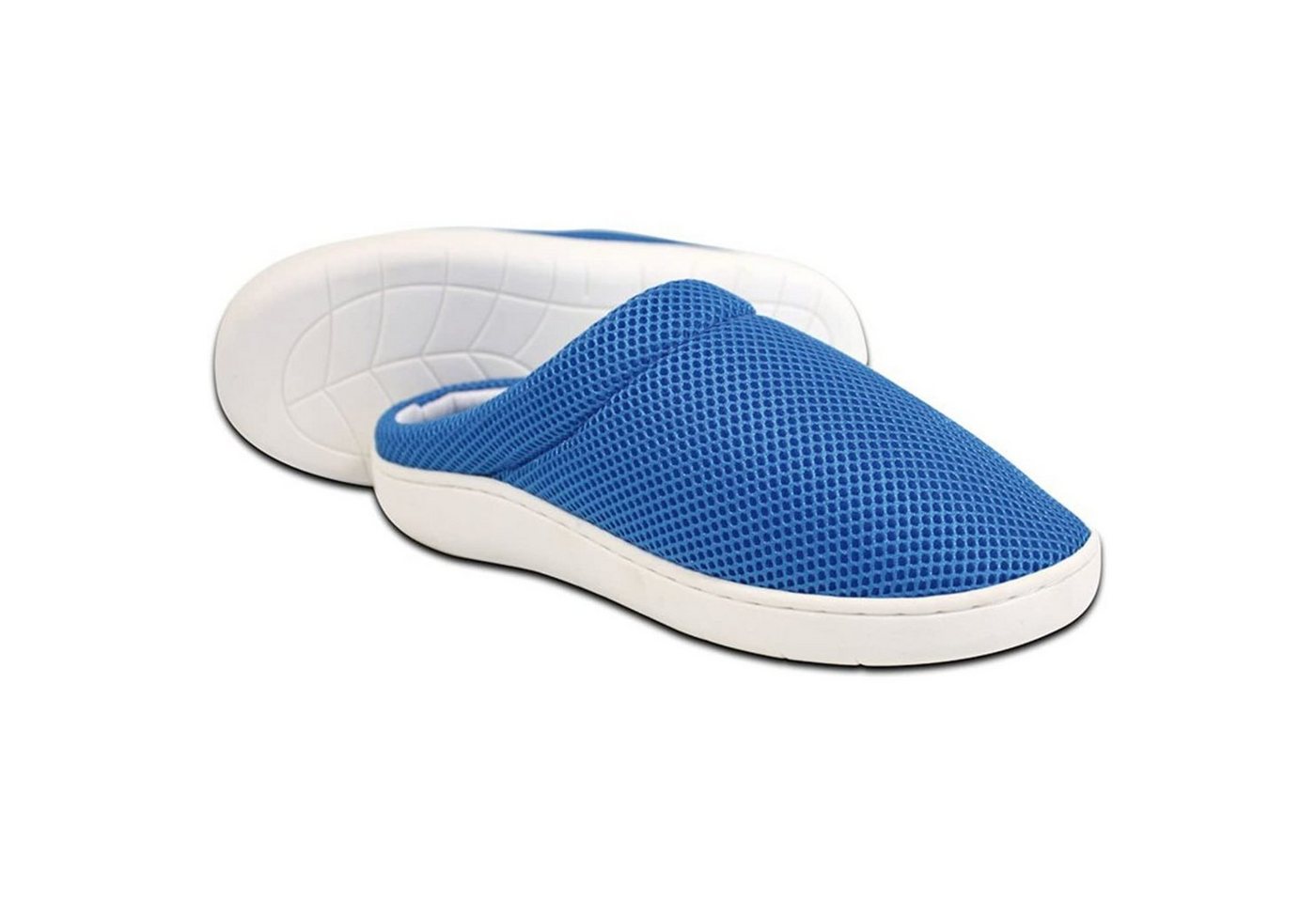 Best Direct® Stepluxe® Slippers Summer Slipper (2-tlg) Gel Schuh mit Bambusfasern, blau, 35-46, Mesh, atmungsaktiv