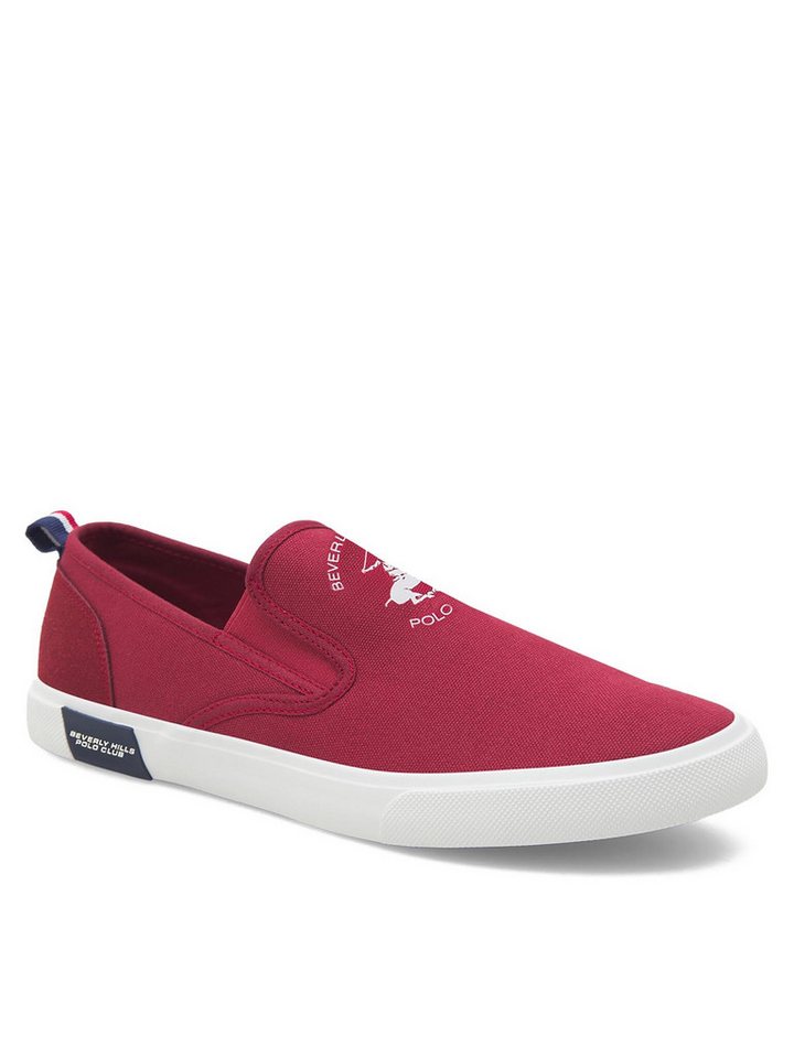Beverly Hills Polo Club Sneakers aus Stoff M-VSS24001 Dunkelrot Sneaker