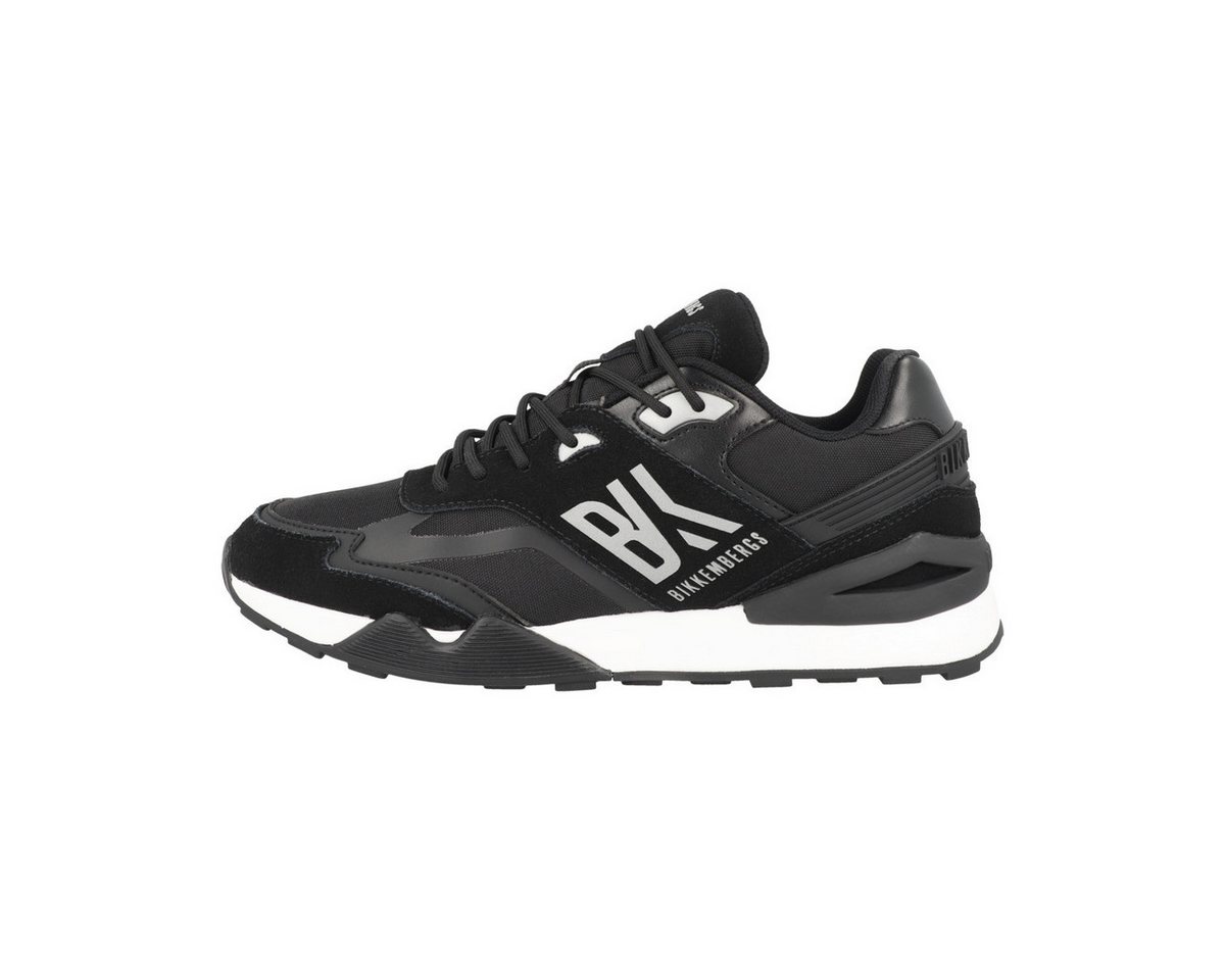 Bikkembergs Retro Herren Sneaker Turnschuhe, Sportschuhe, Freizeitschuhe, Halbschuhe, Schnürschuhe (schwarz)