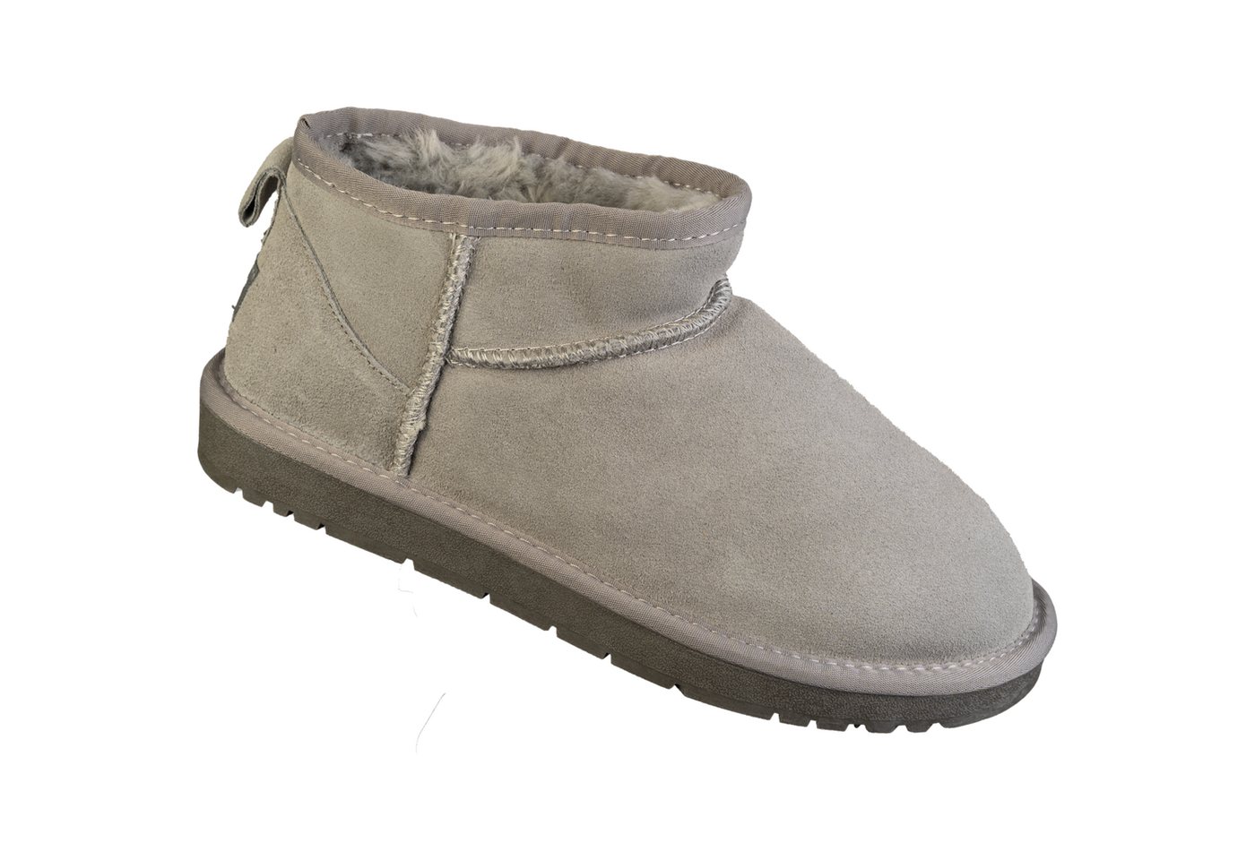 Biosoft Comfort & Easy Walk Biosoft Damen Boots Ultra Mini Metallic, Damen Stiefel Winter Winterstiefel (grau)