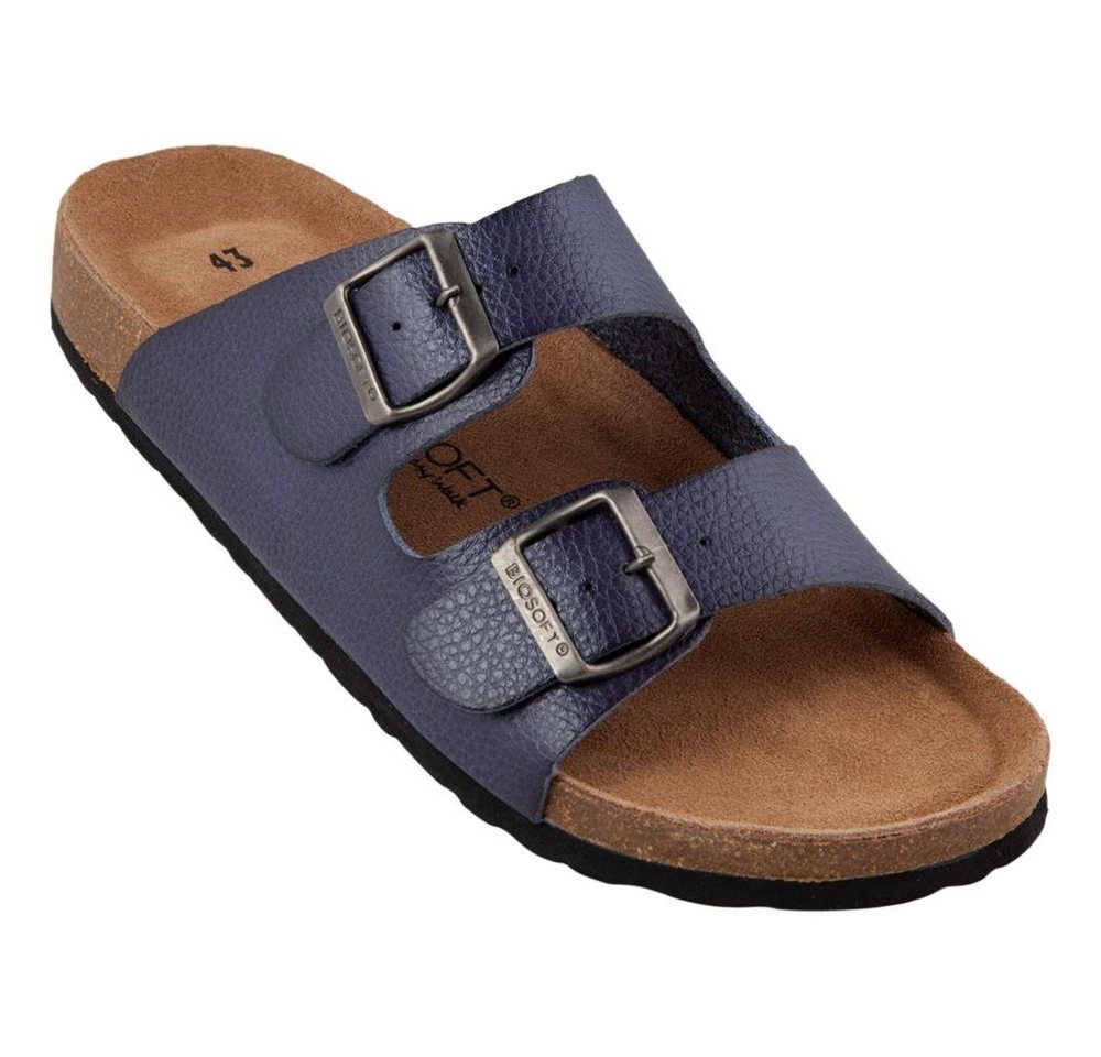 Biosoft Comfort & Easy Walk Biosoft Herren Sandalen Leder Optik Größe 43 - 47 TOM, Herrensandalen Sandale
