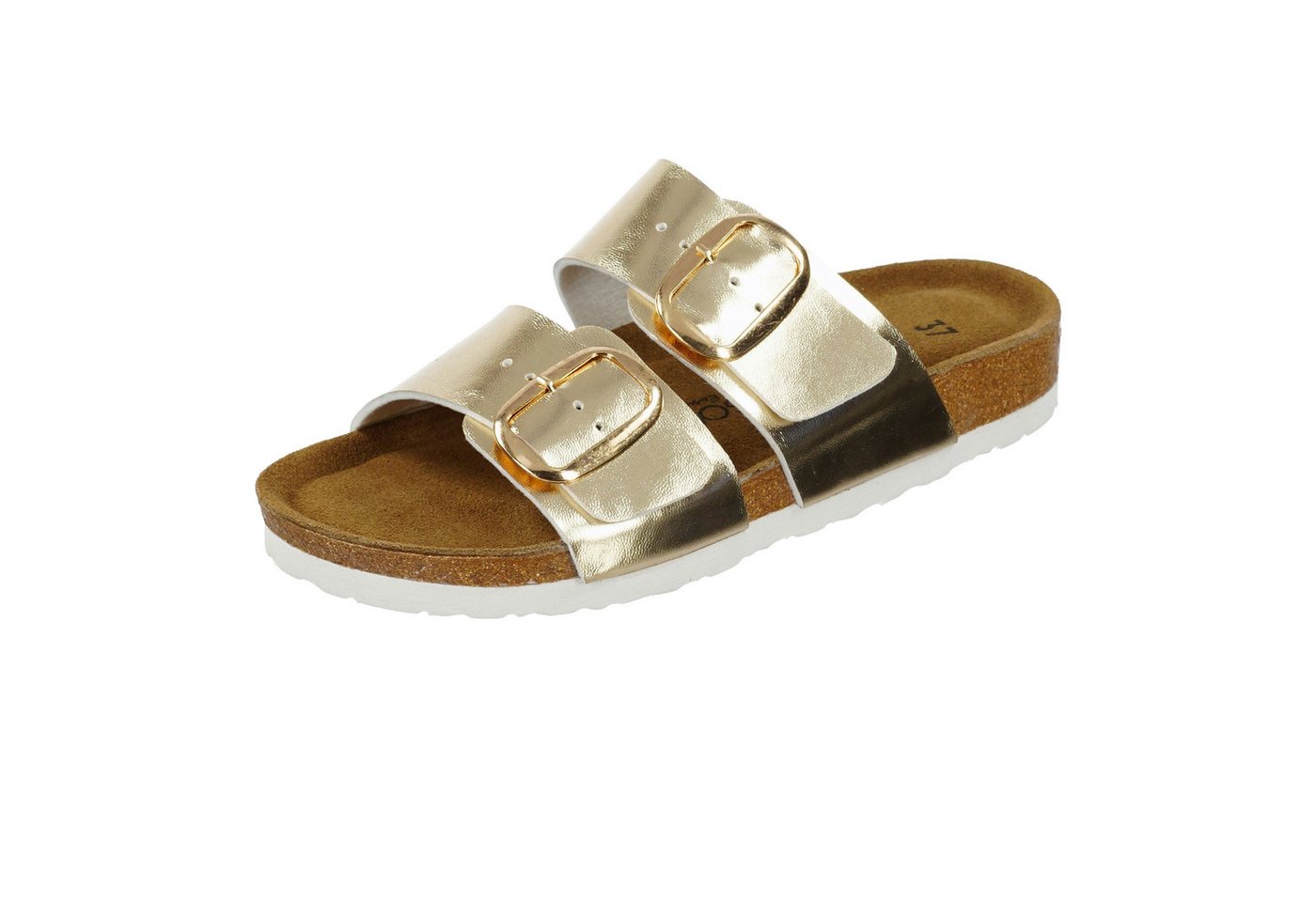 Biosoft Comfort & Easy Walk Zweiband Schnalle Sandale (gold)