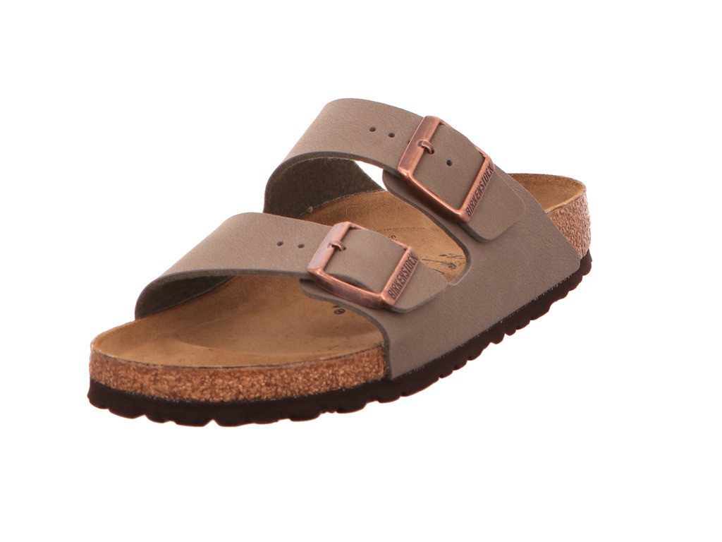 Birkenstock Arizona BF Nubuk Stone Pantolette