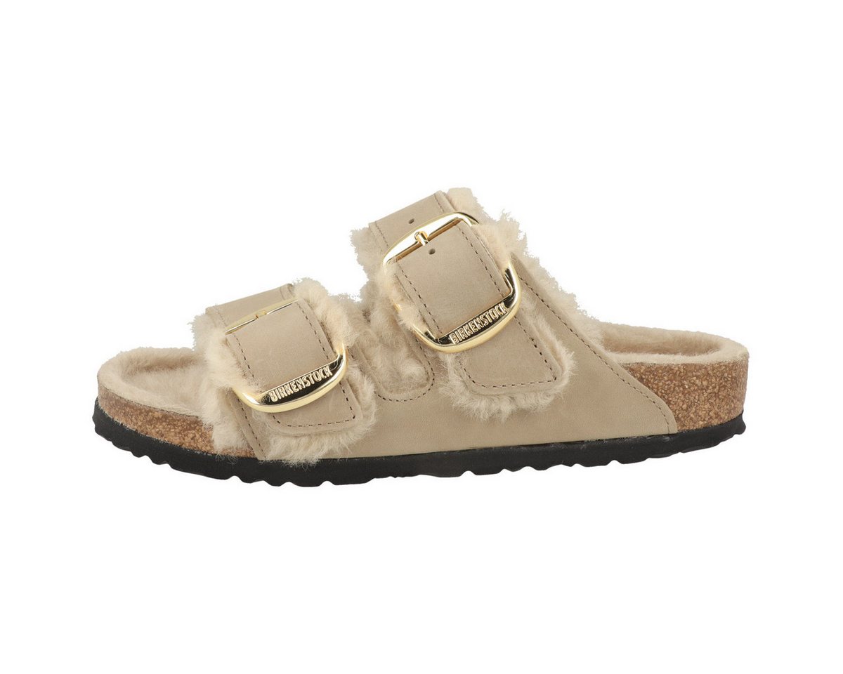 Birkenstock Arizona Big Buckle Lammfell geöltes Nubukleder normal Sandale Sandaletten, Sommerschuhe, Badeschuhe, Riemchen, Schlappen