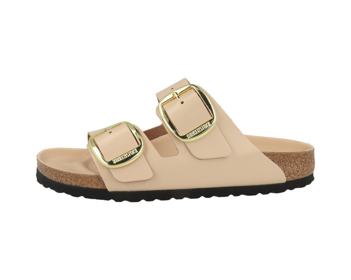 Birkenstock Arizona Big Buckle Naturleder Lack schmal Damen Pantolette Sandaletten, Sommerschuhe, Badeschuhe, Riemchen, Schlappen