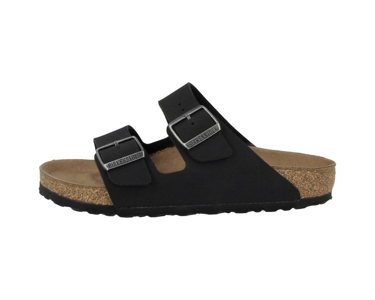Birkenstock Arizona Birko-Flor Nubuk normal Unisex Erwachsene Sandale Sandaletten, Sommerschuhe, Badeschuhe, Riemchen, Schlappen (schwarz)