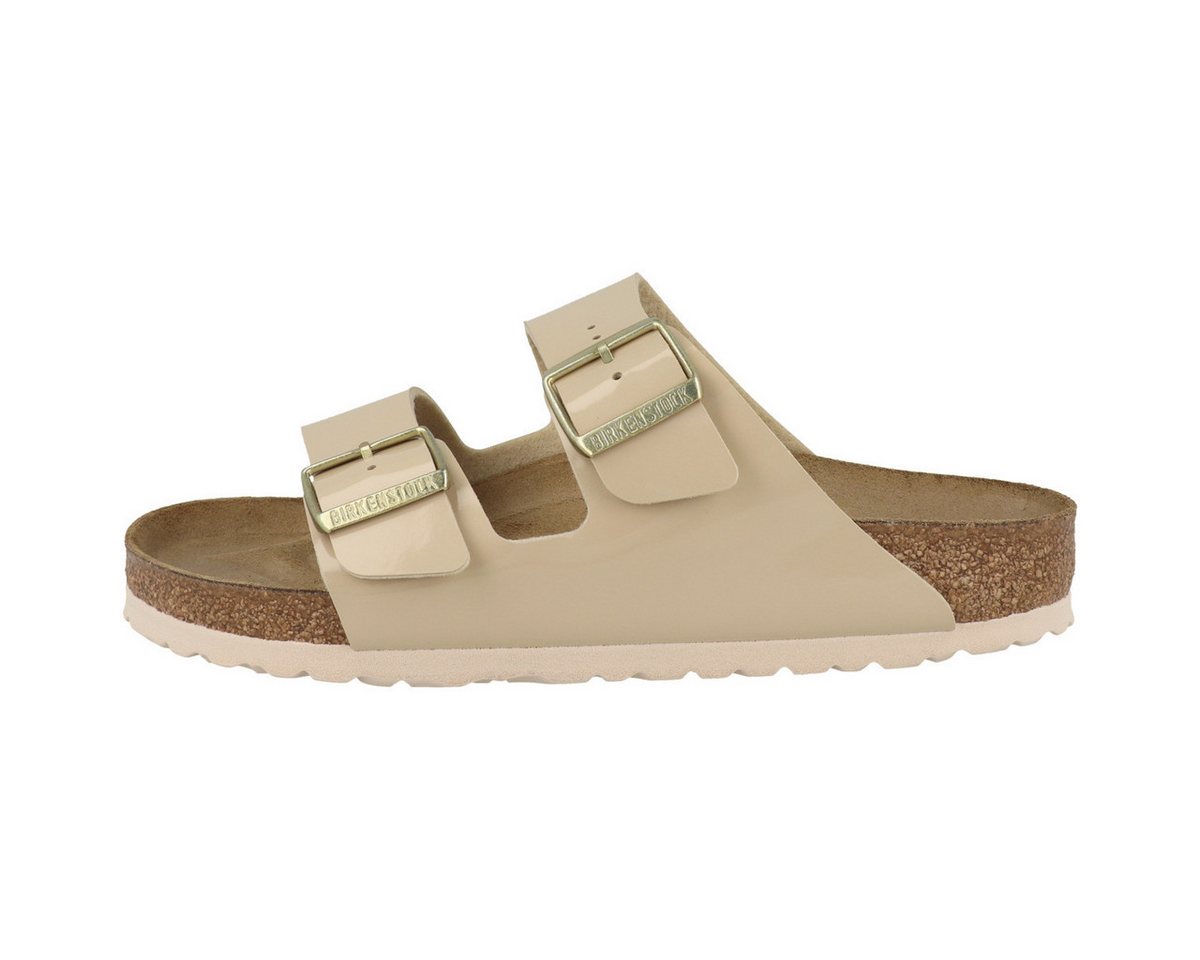 Birkenstock Arizona Birko-Flor Patent normal Damen Sandale Sandaletten, Sommerschuhe, Badeschuhe, Riemchen, Schlappen