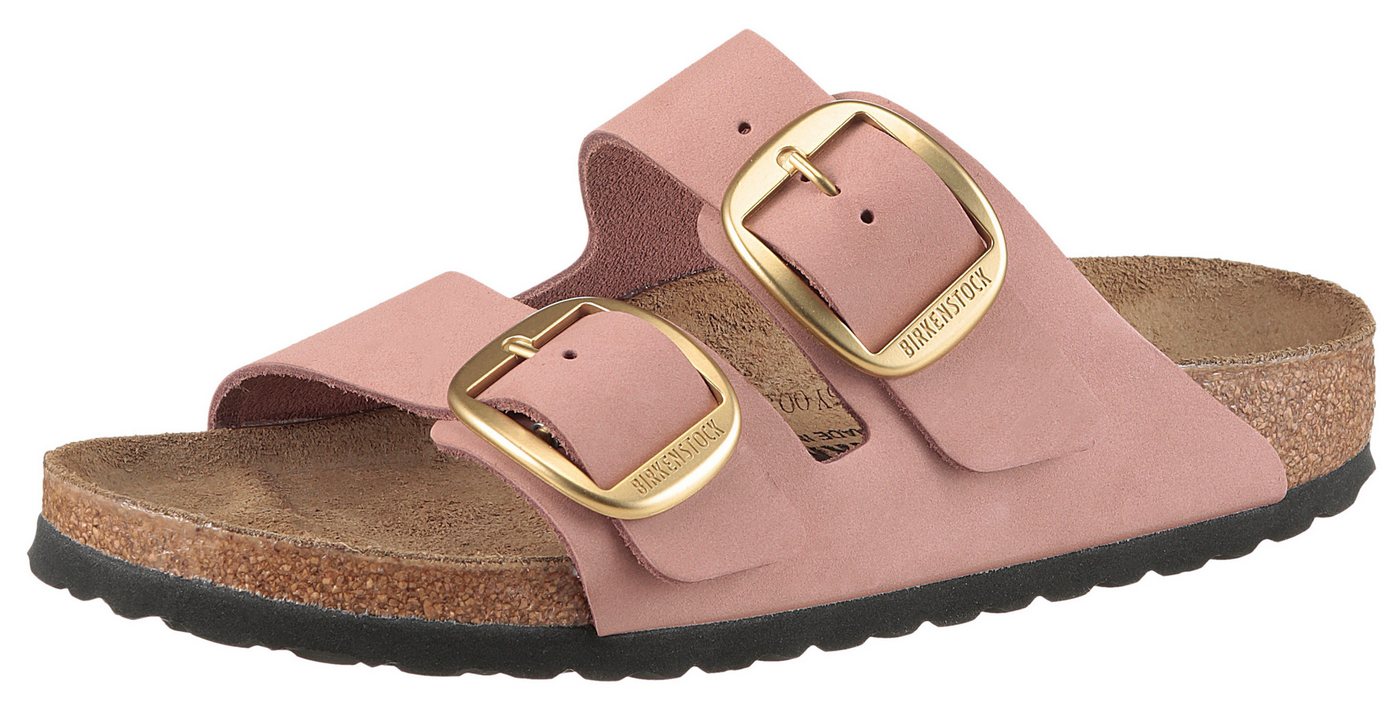 Birkenstock ARIZONA Pantolette Sommerschuh, Strandschuh, Hausschuh in schmaler Fußweite E (gold/rosa)