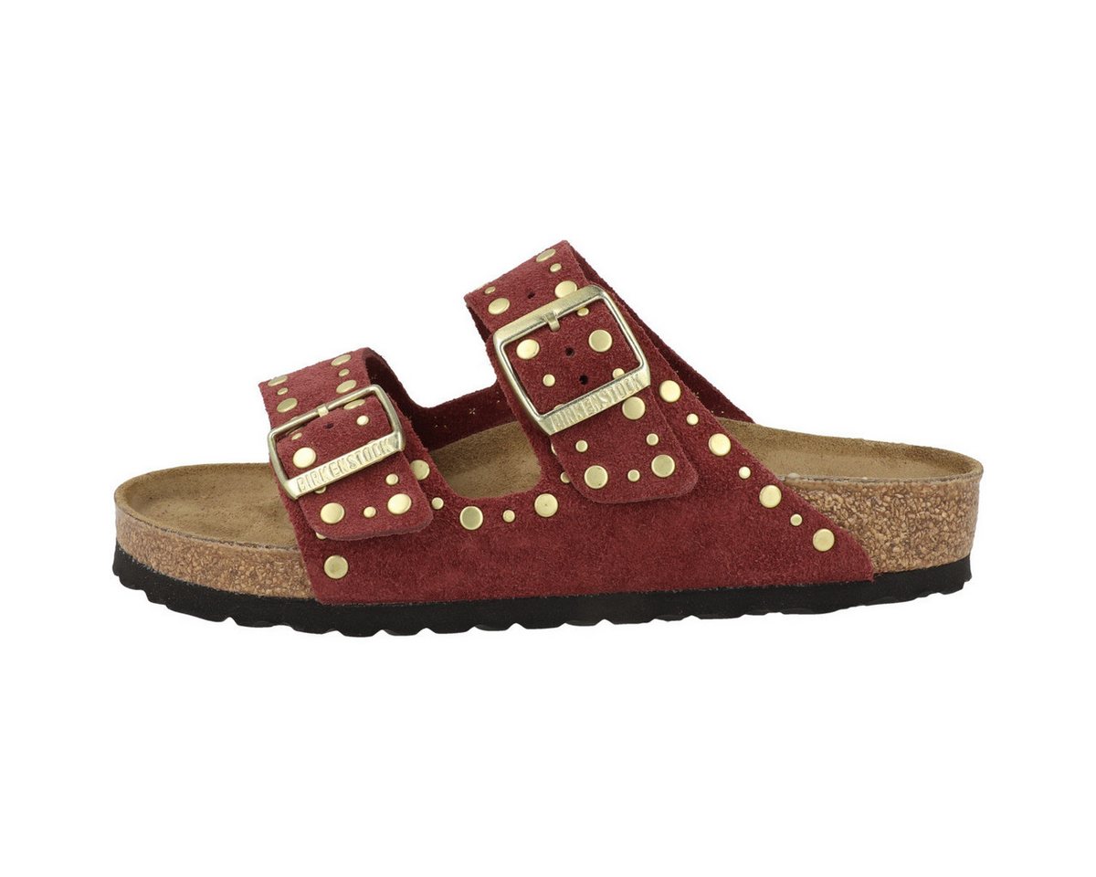 Birkenstock Arizona Rivet Veloursleder normal Damen Sandale Sandaletten, Sommerschuhe, Badeschuhe, Riemchen, Schlappen