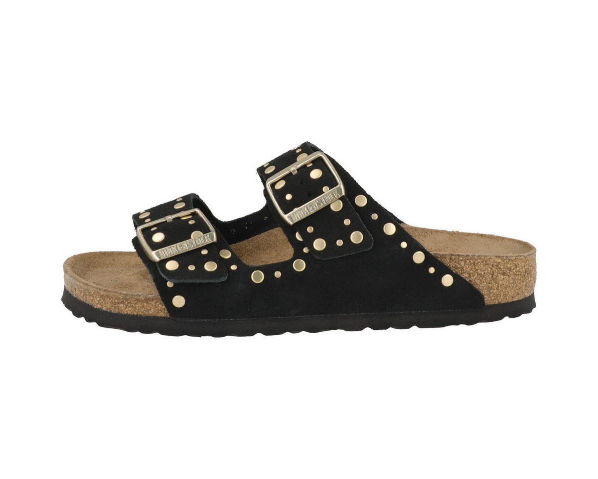Birkenstock Arizona Rivet Veloursleder schmal Damen Sandale Sandaletten, Sommerschuhe, Badeschuhe, Riemchen, Schlappen