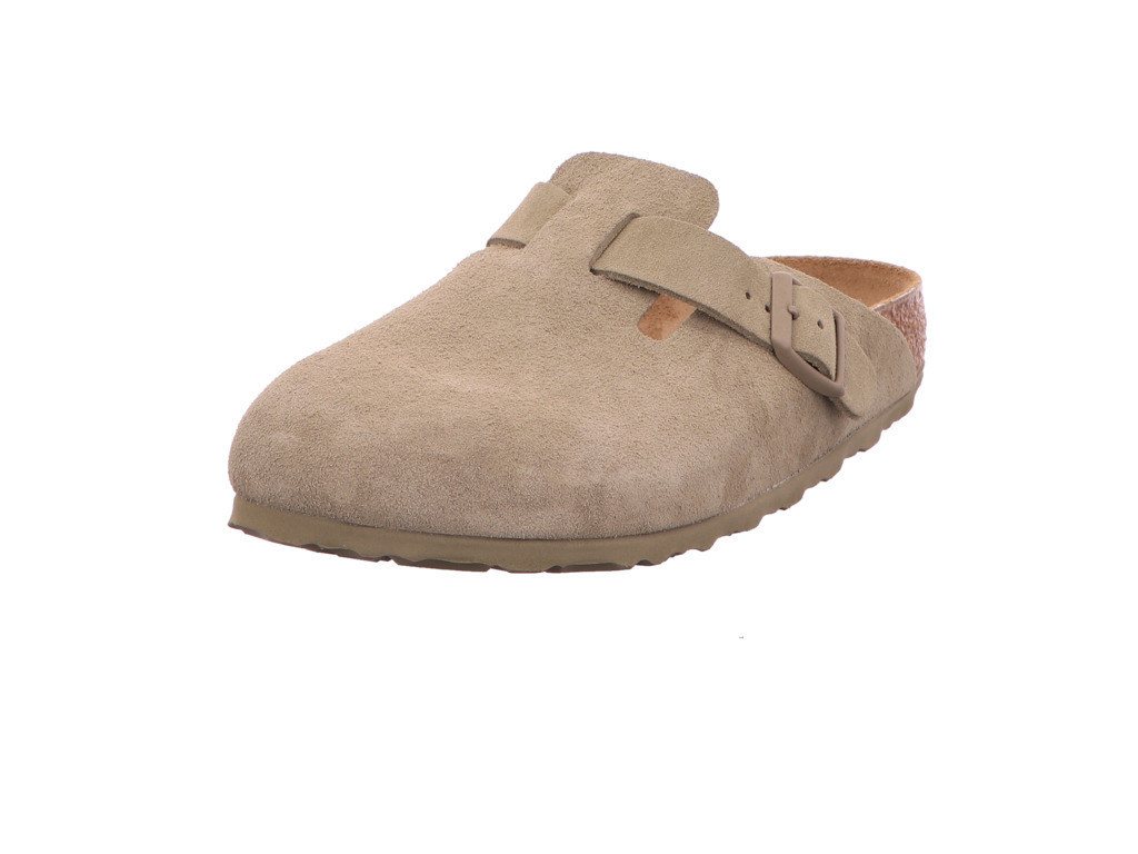 Birkenstock Boston LEVE Faded Khaki Pantolette