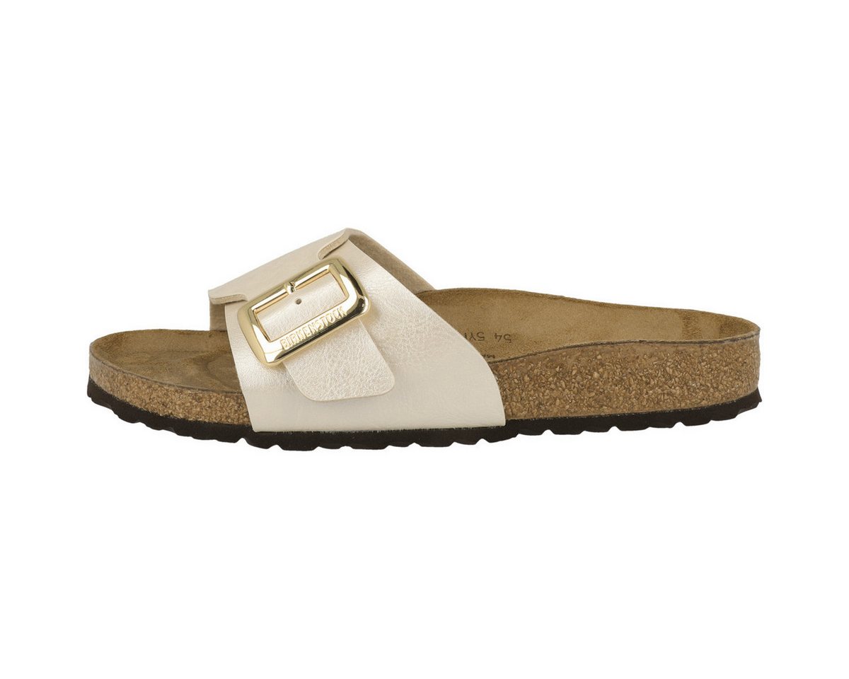Birkenstock Catalina Cushion Buckle Birko-Flor schmal Damen Sandale Sandaletten, Sommerschuhe, Badeschuhe, Riemchen, Schlappen (weiß)