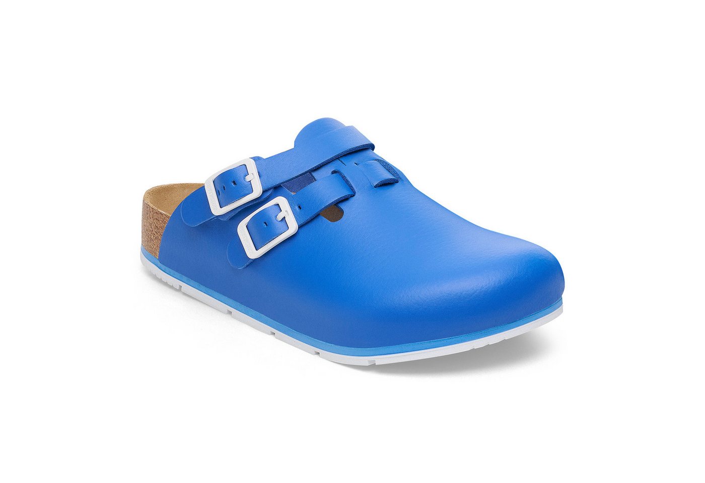 Birkenstock Damen Herren Kay Pro Hausschuhe Leder Pantoletten - Anatomischer Clog Zertifiziert EN ISO 20347:2043, Berufsschuhe für Medizin & Gastronomie