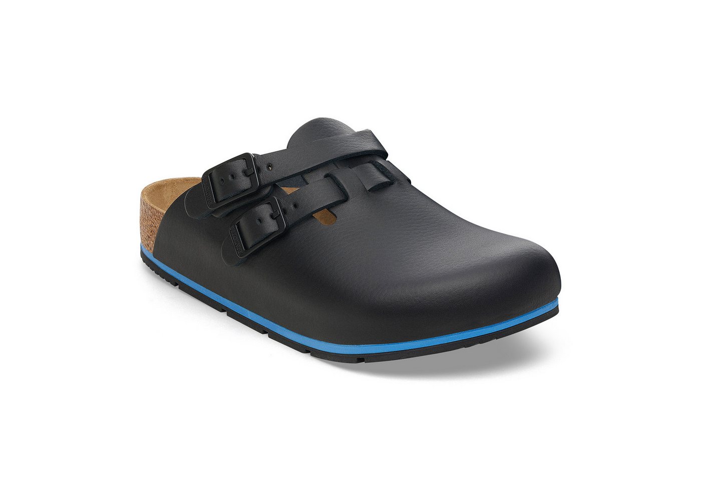Birkenstock Damen Herren Kay Pro Hausschuhe Leder Pantoletten - Anatomischer Clog Zertifiziert EN ISO 20347:2043, Berufsschuhe für Medizin & Gastronomie