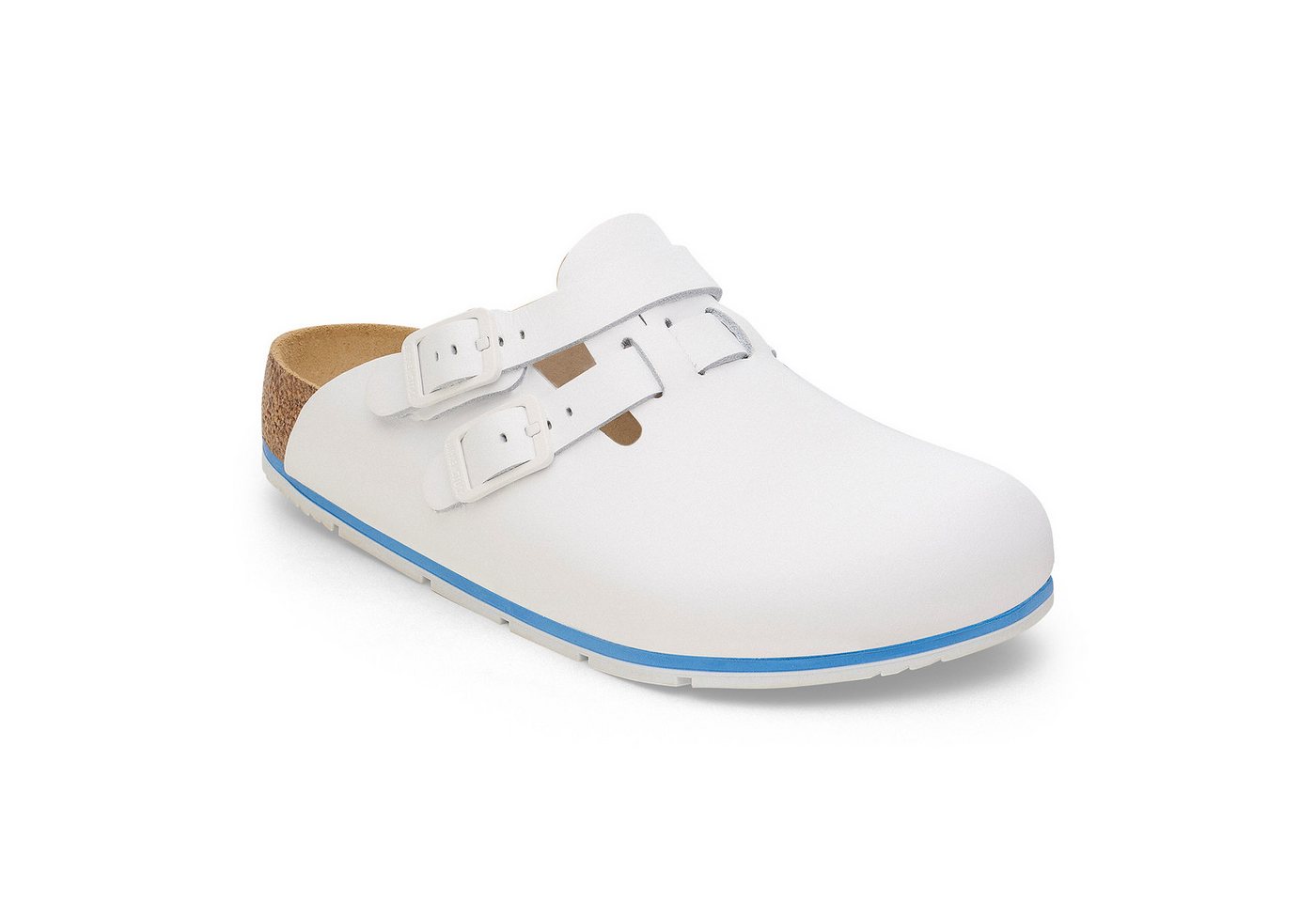 Birkenstock Damen Herren Kay Pro Hausschuhe Leder Pantoletten - Anatomischer Clog Zertifiziert EN ISO 20347:2043, Berufsschuhe für Medizin & Gastronomie