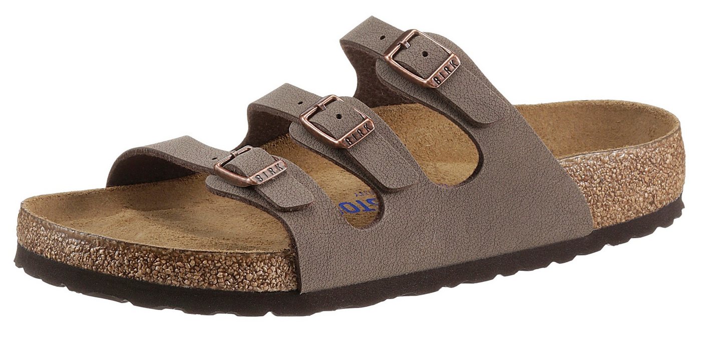 Birkenstock Florida Pantolette mit drei Schnallen