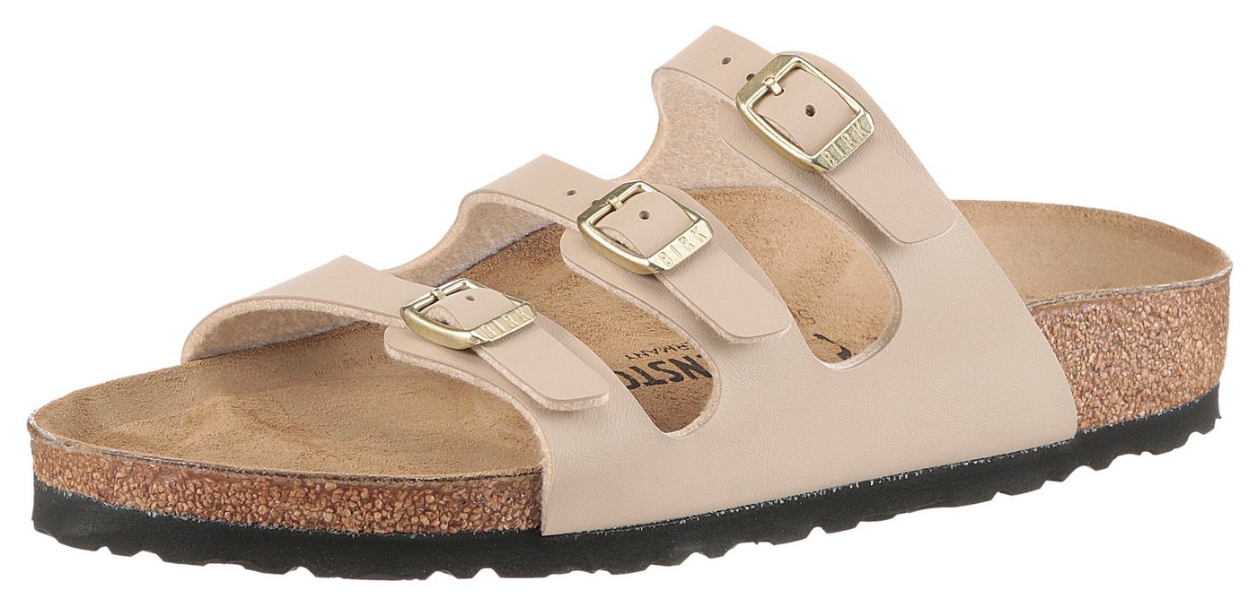 Birkenstock FLORIDA Pantolette Sommerschuh, Hausschuh, Strandschuh in schmaler Schuhweite E