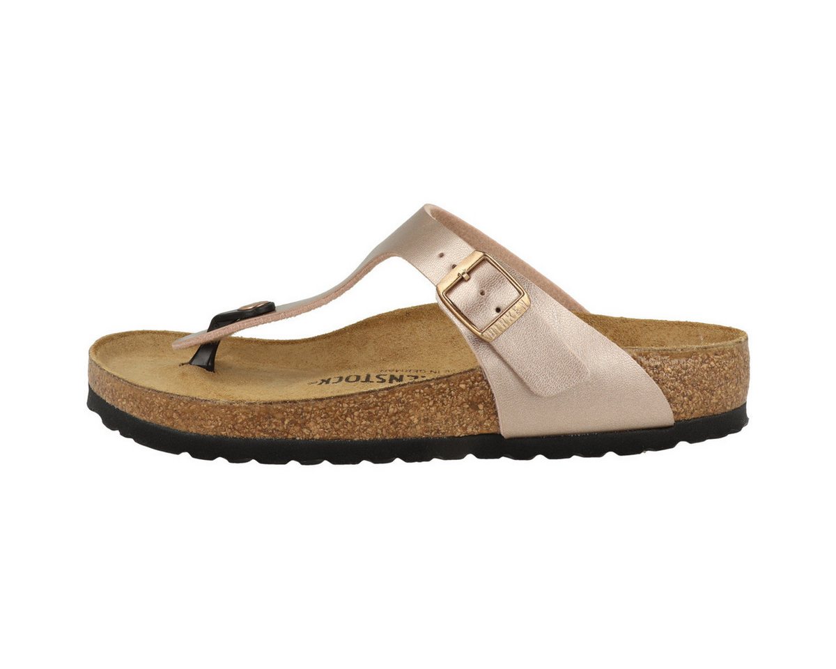 Birkenstock Gizeh Birko-Flor Metallic normal Damen Pantolette Hausschuhe, Sandaletten, Mules, Pantoffeln, Slipper