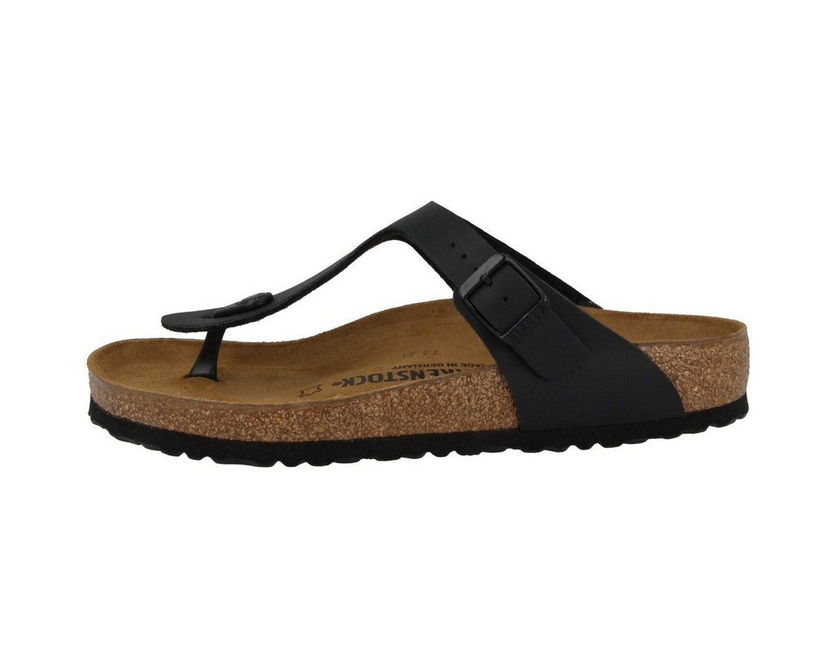 Birkenstock Gizeh Birko-Flor normal Unisex Erwachsene Zehentrenner Sandalen, Sandaletten, Sommerschuhe, Badeschuhe, Zehentrenner (schwarz)