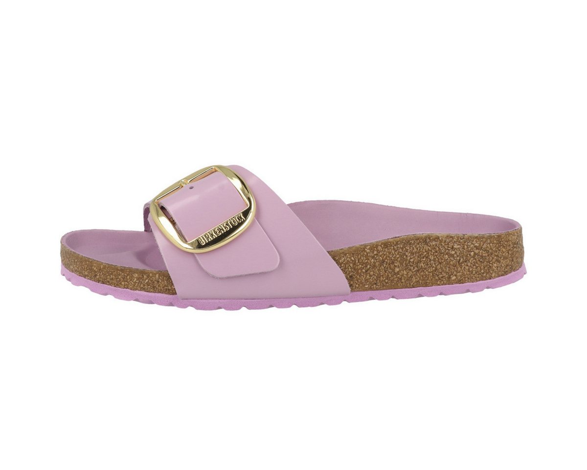 Birkenstock Madrid Big Buckle Gold Naturleder Lack schmal Sandale Sandaletten, Sommerschuhe, Badeschuhe, Riemchen, Schlappen