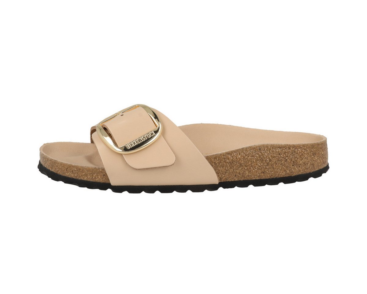 Birkenstock Madrid Big Buckle Naturleder Lack schmal Damen Pantolette Hausschuhe, Sandaletten, Mules, Pantoffeln, Slipper