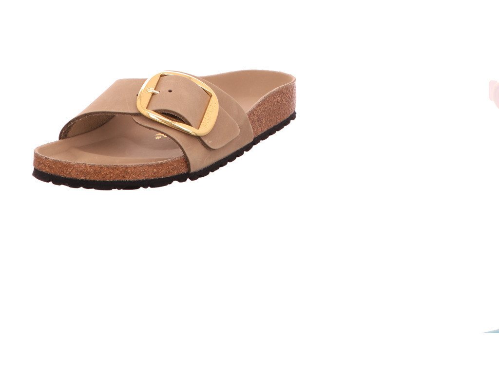 Birkenstock Madrid Big Buckle Pantolette (beige/braun)