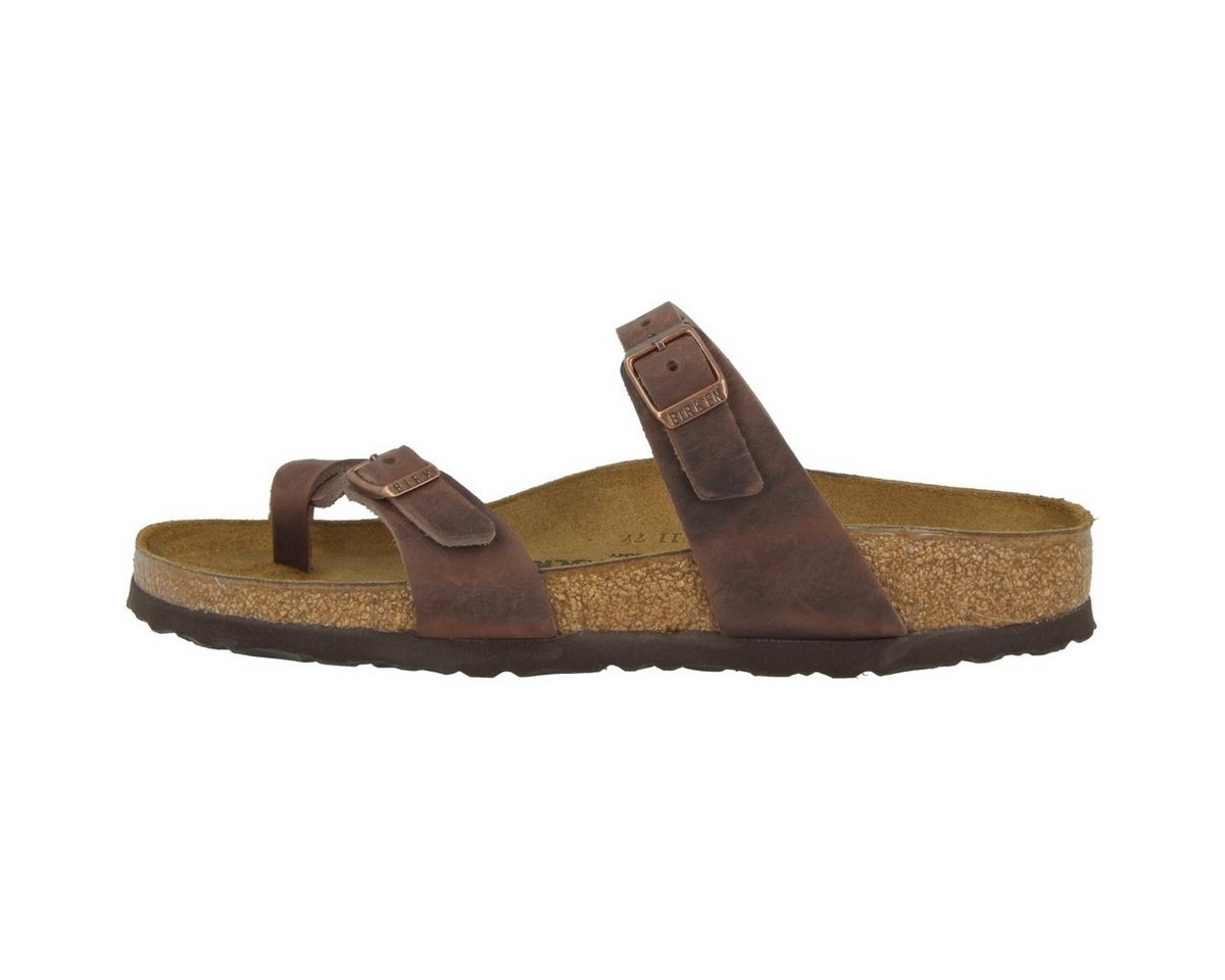 Birkenstock Mayari geöltes Nubukleder normal Damen Pantolette Hausschuhe, Sandaletten, Mules, Pantoffeln, Slipper (braun)