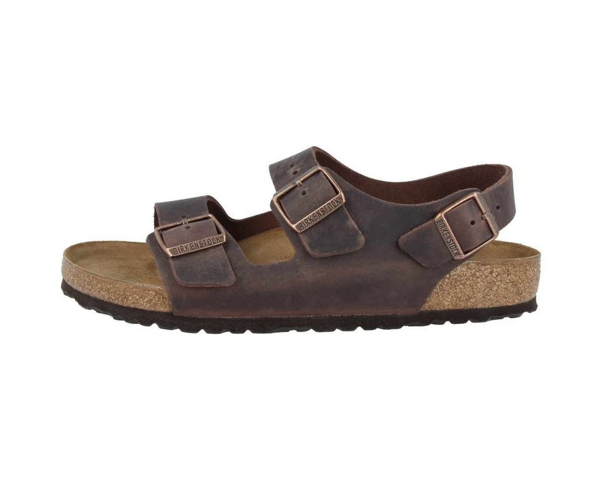 Birkenstock Milano Geöltes Nubukleder Normal Unisex Erwachsene Sandale Sandaletten, Sommerschuhe, Badeschuhe, Riemchen, Schlappen