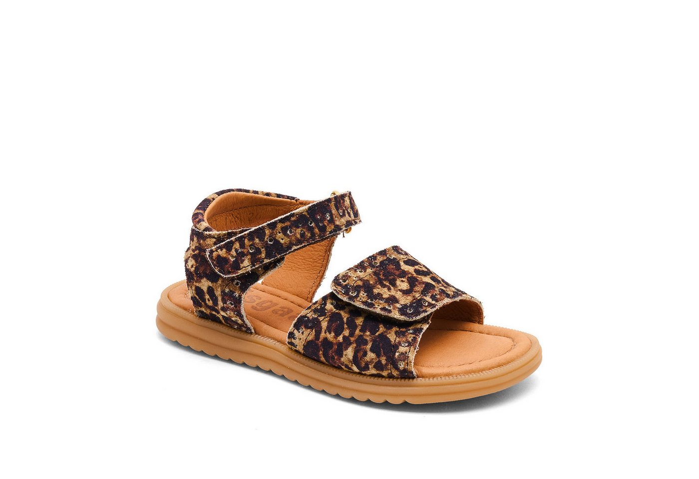 Bisgaard Andrea Sandale Sommerschuh, Mädchen Schuh mit Klett, Größenschablone zum Download (leopard)
