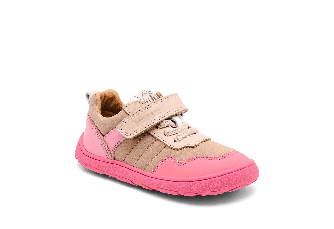 Bisgaard barefoot baloo Barfußschuh Klettschuh mit Gummizug und Klett, Größenschablone zum Download (rosa)