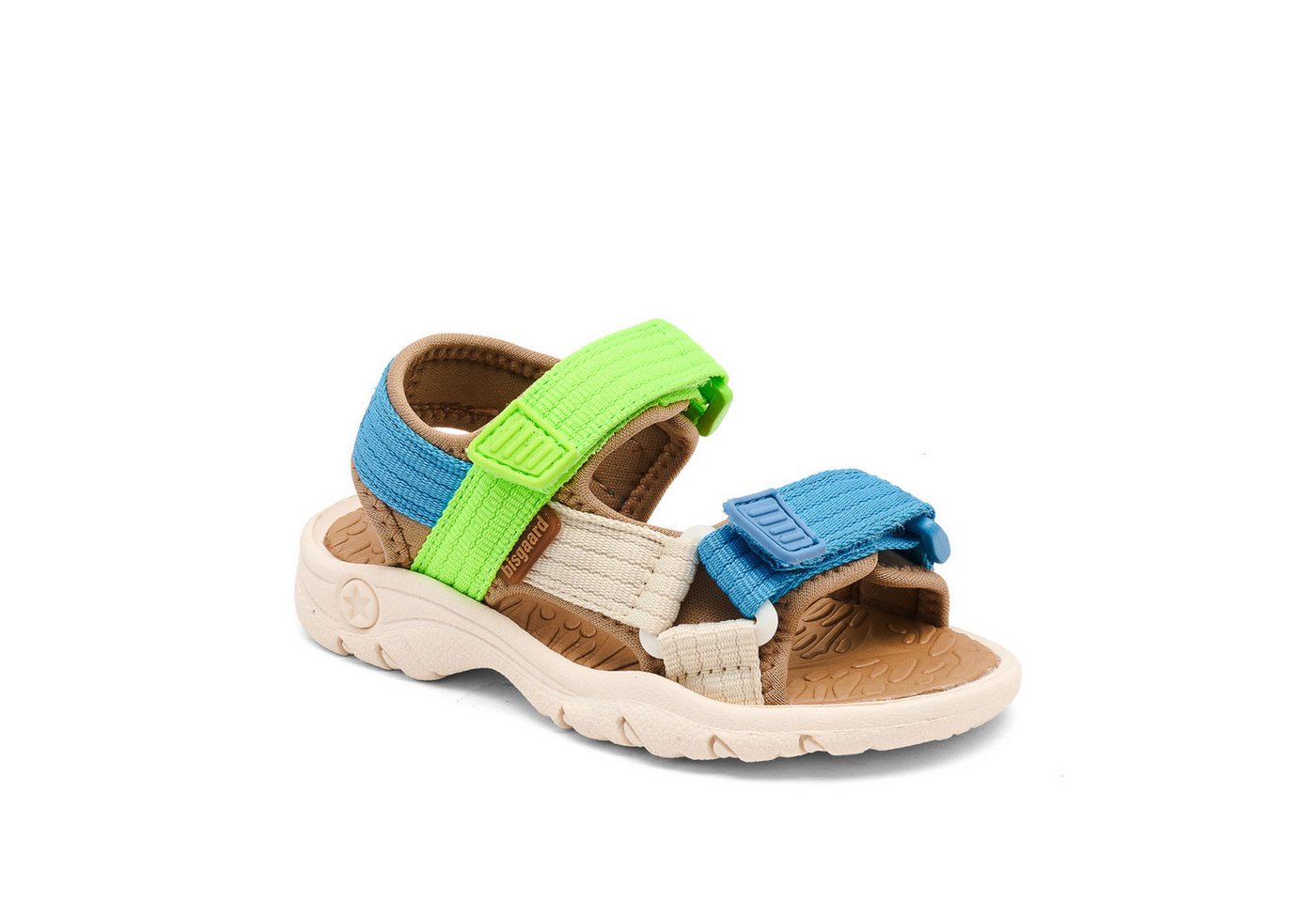 Bisgaard nico Weite: normal Sandale Trekkingschuh, Badeschuh, Klettschuh, Größenschablone zum Download (beige/blau/grün)