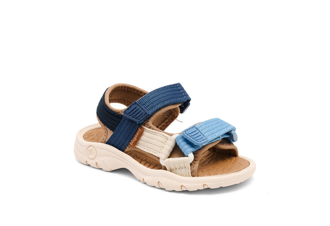 Bisgaard nico Weite: normal Sandale Trekkingschuh, Badeschuh, Klettschuh, Größenschablone zum Download (beige/blau)