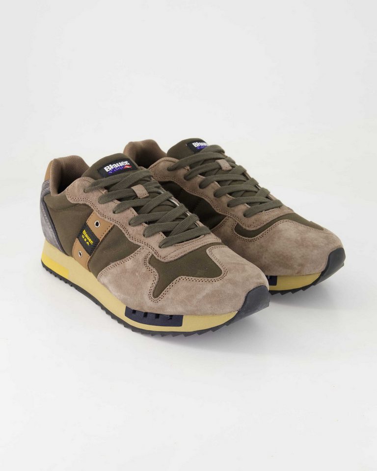 Blauer Queens01 Schnürschuh Obermaterial: Leder und Textil