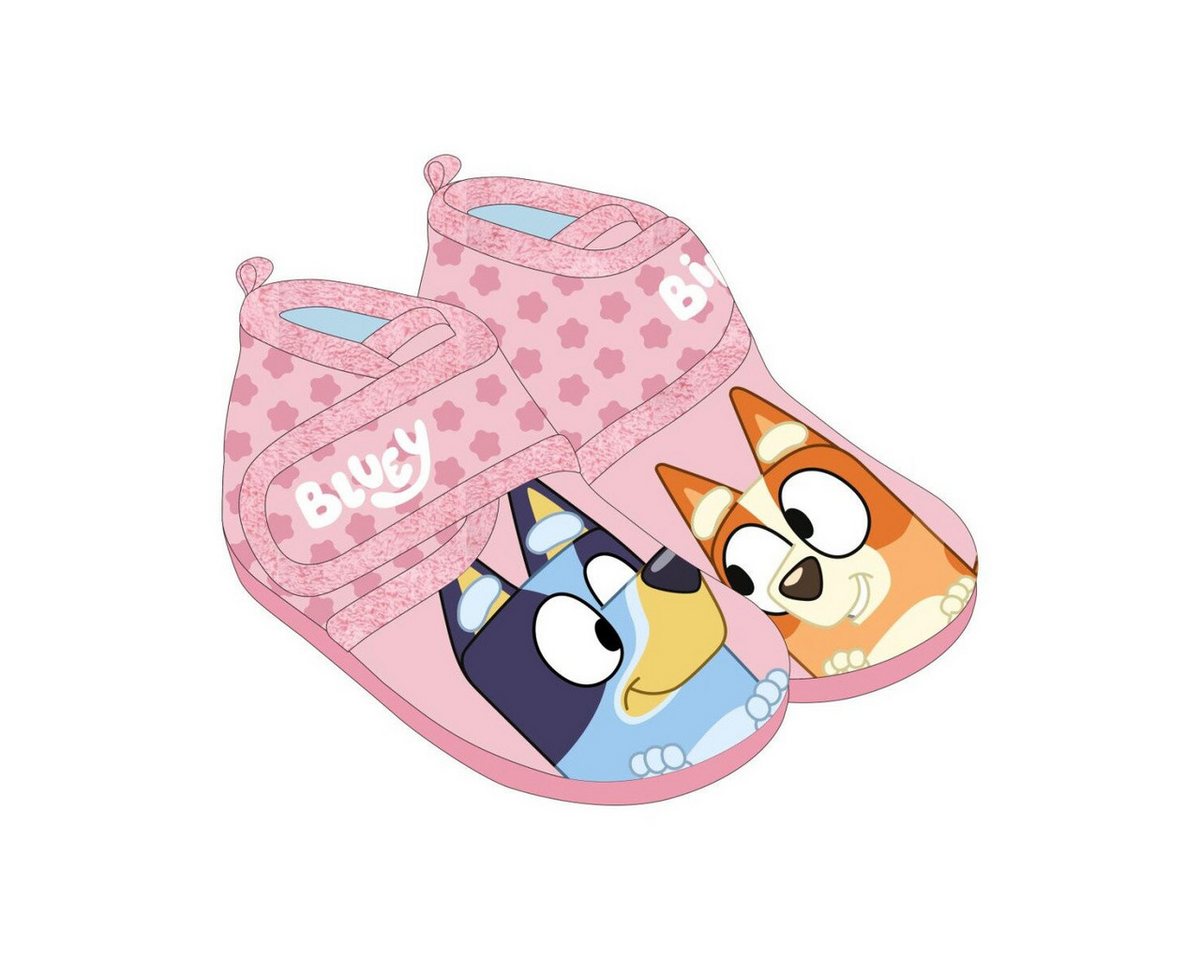 Bluey Hausschuhe Kinder rosa 23–28 Pantoffeln bequem Pantoffel