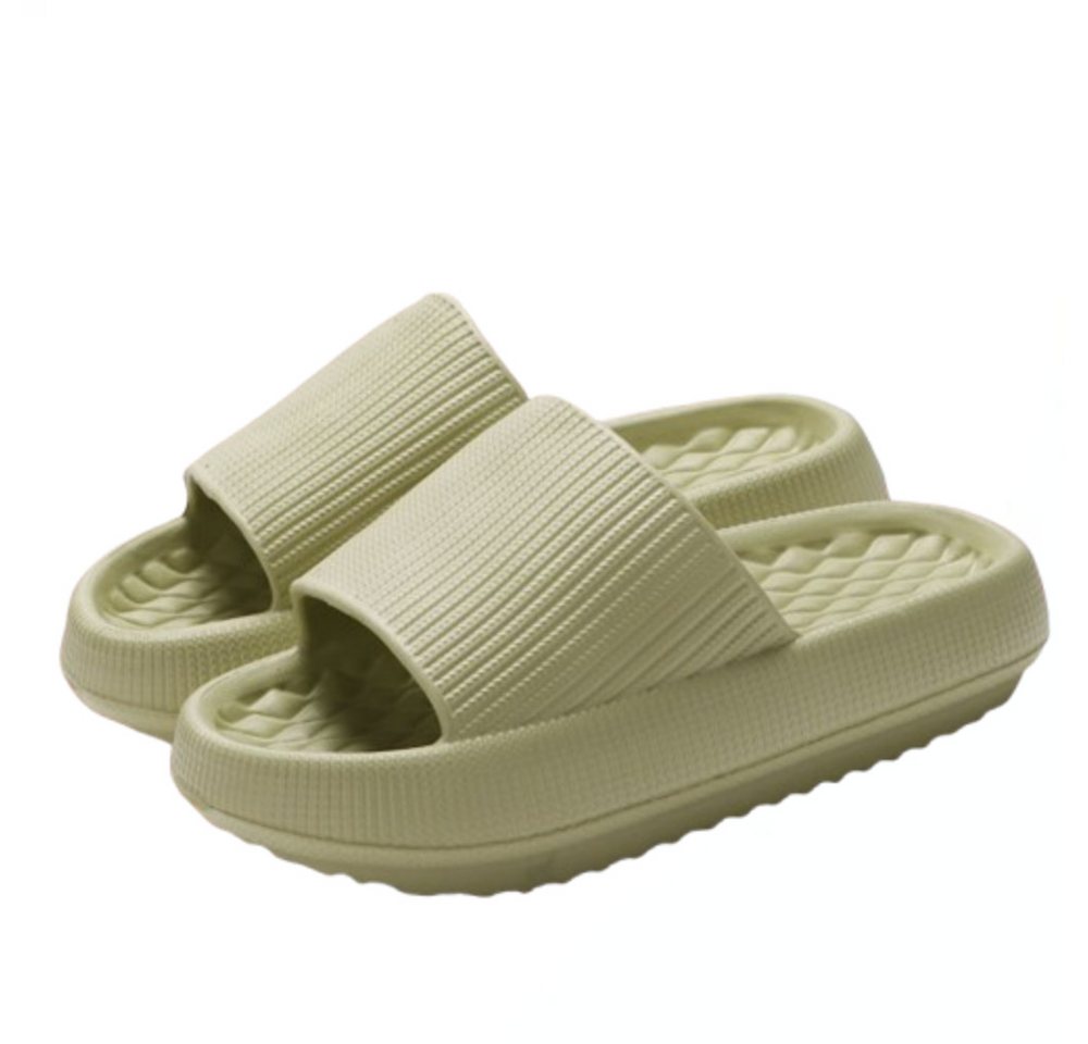 Blusmart 4 cm dicke EVA-Badepantolette Badepantolette (Hohe Elastizität und Komfort, Geeignet für den Heim- und Strandgebrauch) Unisex