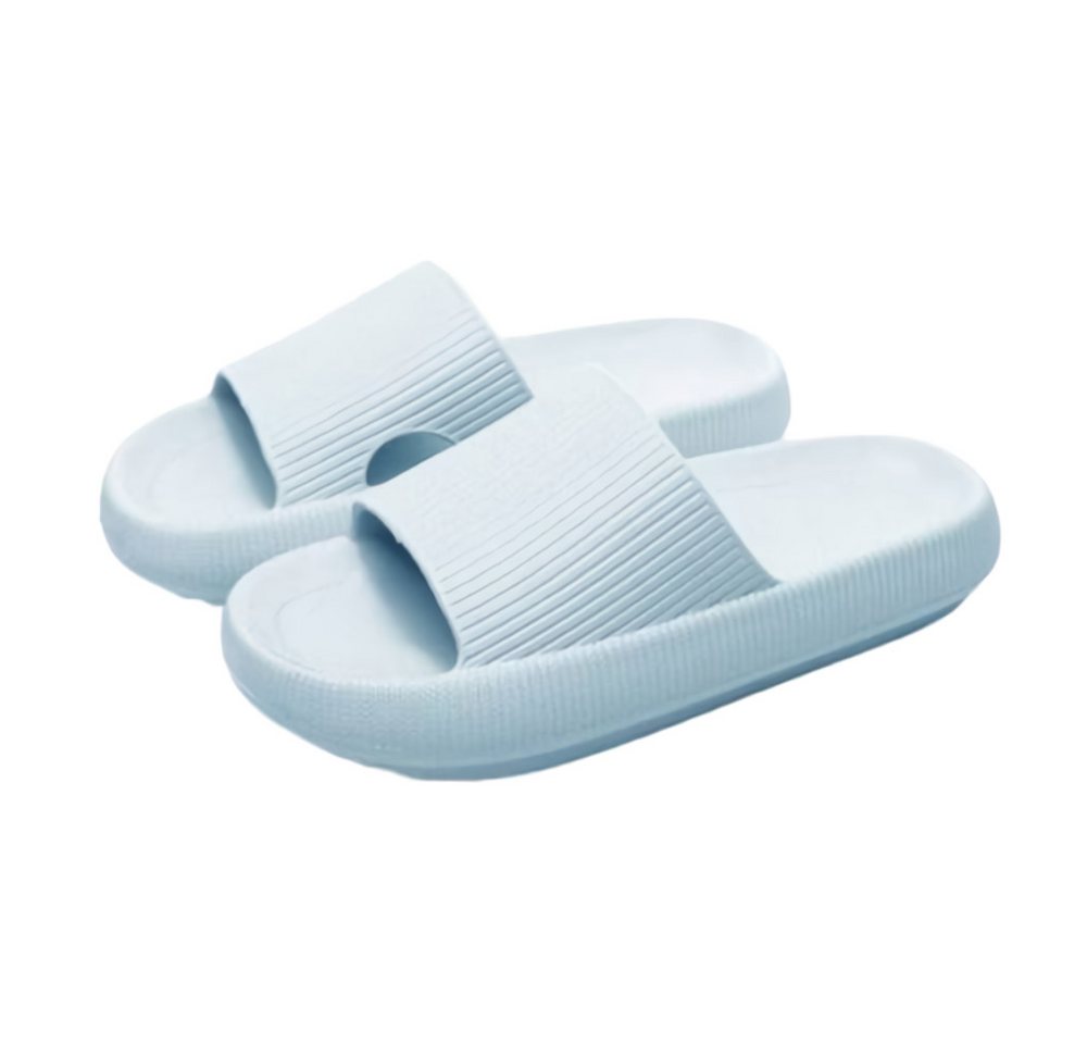 Blusmart Damen Herren Badeschuhe Badepantolette (EVA Rutschfest Pantoletten, Dicke Sohle bequeme) für Badezimmer, Schlafzimmer, Wohnzimmer, Strand, Freizeit