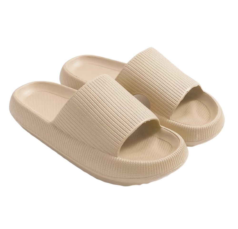 Blusmart Damen Herren Badeschuhe Badepantolette (EVA Rutschfest Pantoletten, Dicke Sohle bequeme) für Badezimmer, Schlafzimmer, Wohnzimmer, Strand, Freizeit