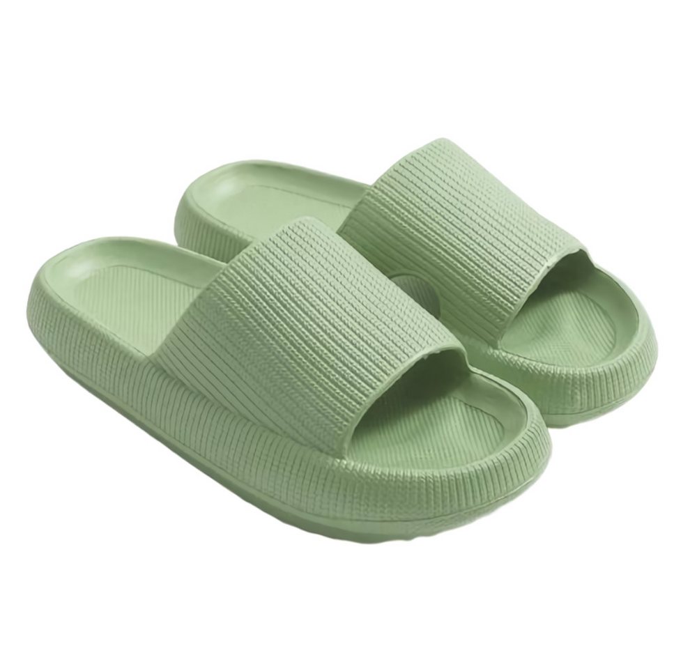 Blusmart Damen Herren Badeschuhe Badepantolette (EVA Rutschfest Pantoletten, Dicke Sohle bequeme) für Badezimmer, Schlafzimmer, Wohnzimmer, Strand, Freizeit