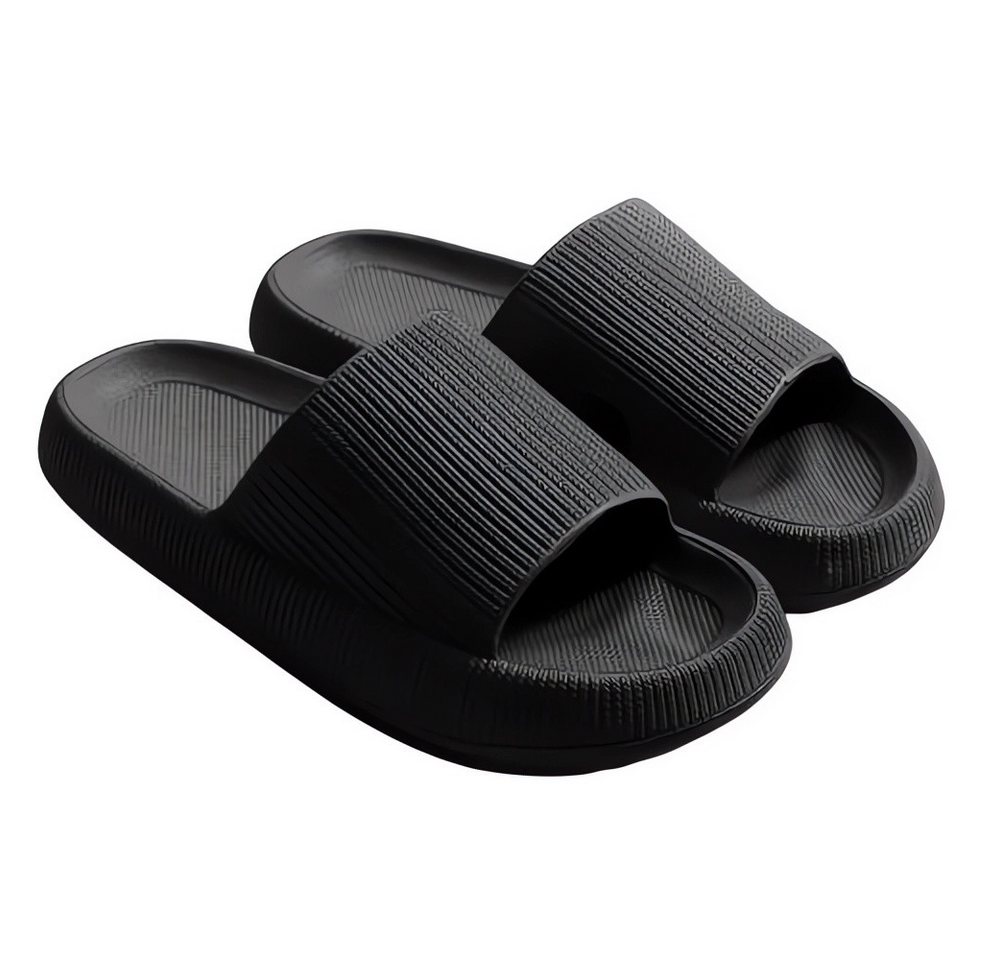 Blusmart Damen Herren Badeschuhe Badepantolette (EVA Rutschfest Pantoletten, Dicke Sohle bequeme) für Badezimmer, Schlafzimmer, Wohnzimmer, Strand, Freizeit