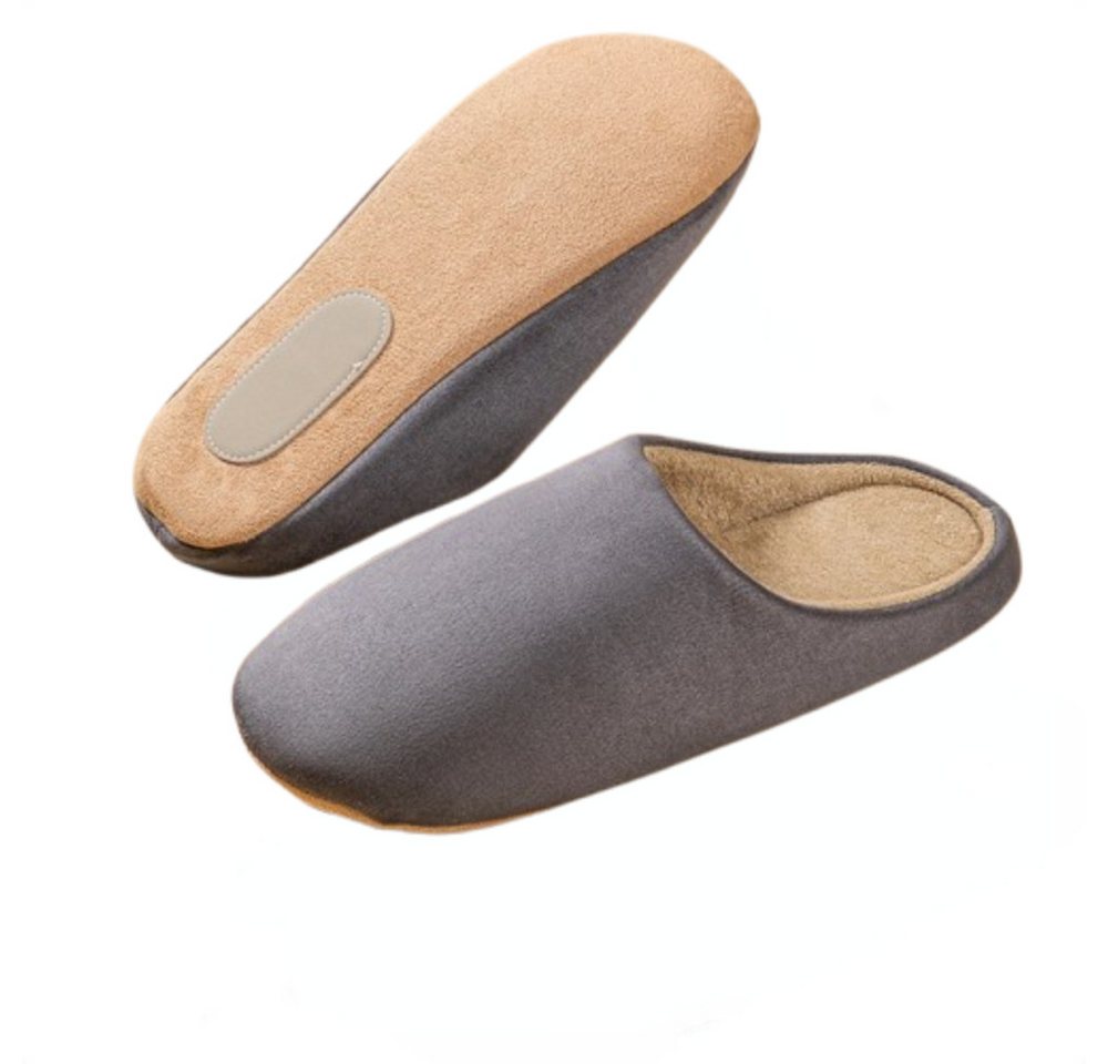 Blusmart Unisex-Baumwoll-Hausschuhe für Herbst und Winter Plüsch Hausschuhe (Weiche, rutschfeste Sohle, leise und bequem., Warm und wärmespeichernd) Baumwoll-Hausschuhe für Damen und Herren