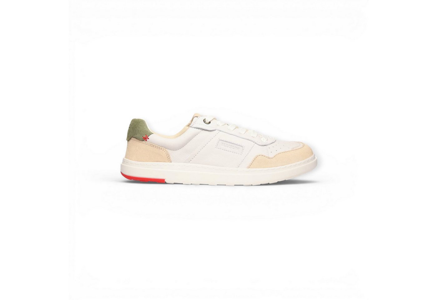 BLUSUN Barfussschuhe BLSN-600+W (Glattleder/Veloursleder) weiss/beige Damen Sneaker