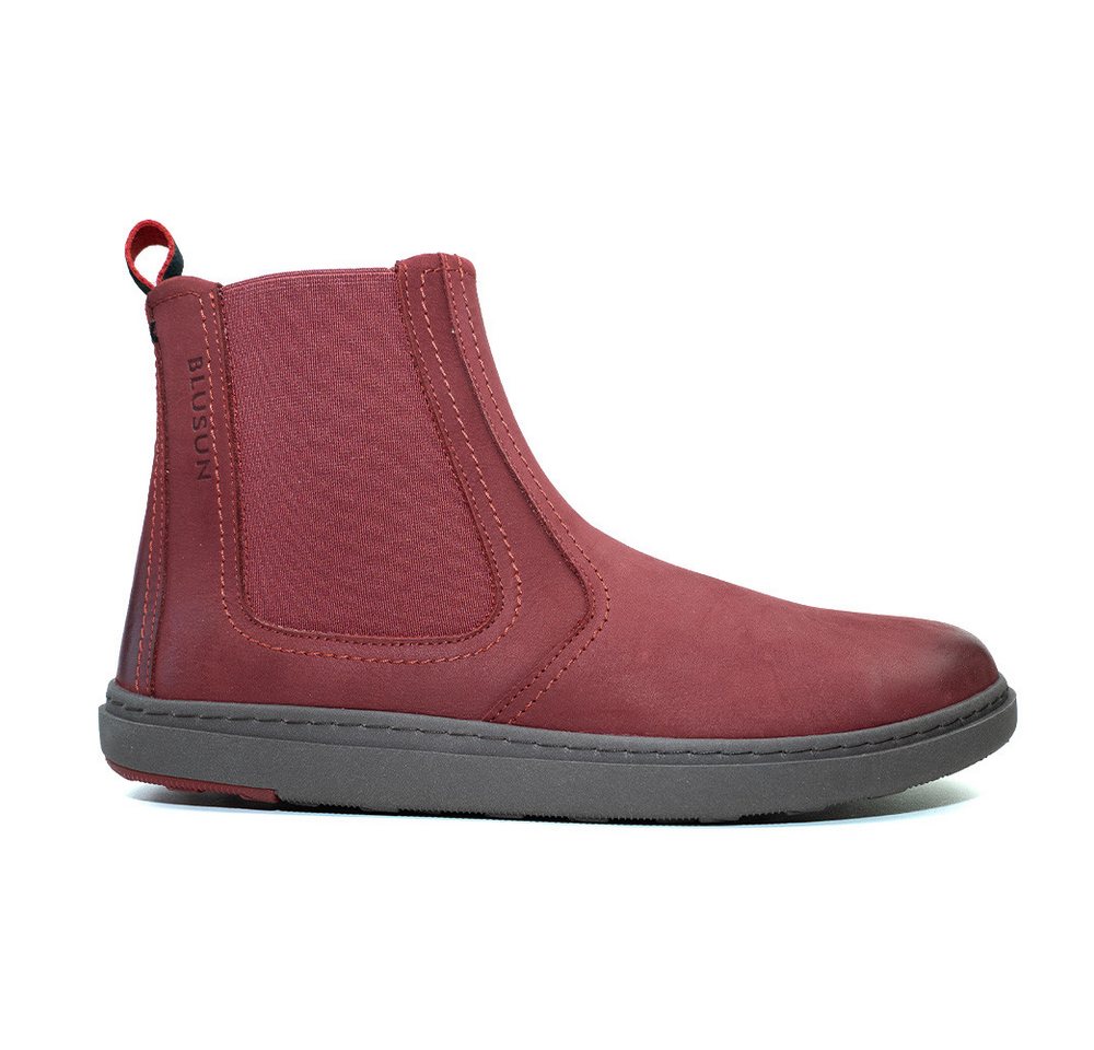 BLUSUN BLSN 060W warm gefütterter Damen Chelsea Barfuß Boot Barfußschuh Wasserabweisendes Nubukleder