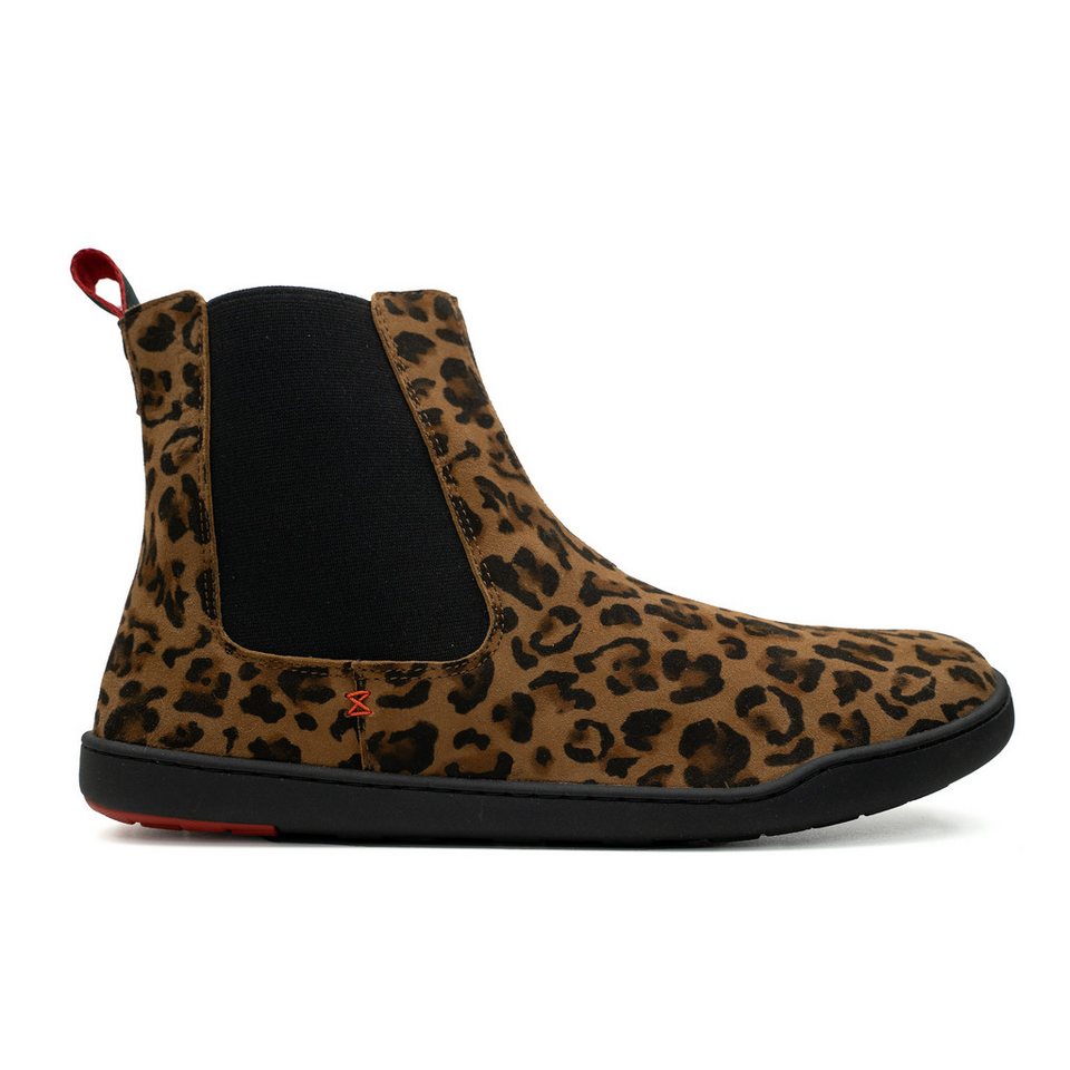 BLUSUN BLSN-300 Barfuß Chelsea-Boot Leo Ziegenvelour, OnSteam®-Futter Barfußschuh