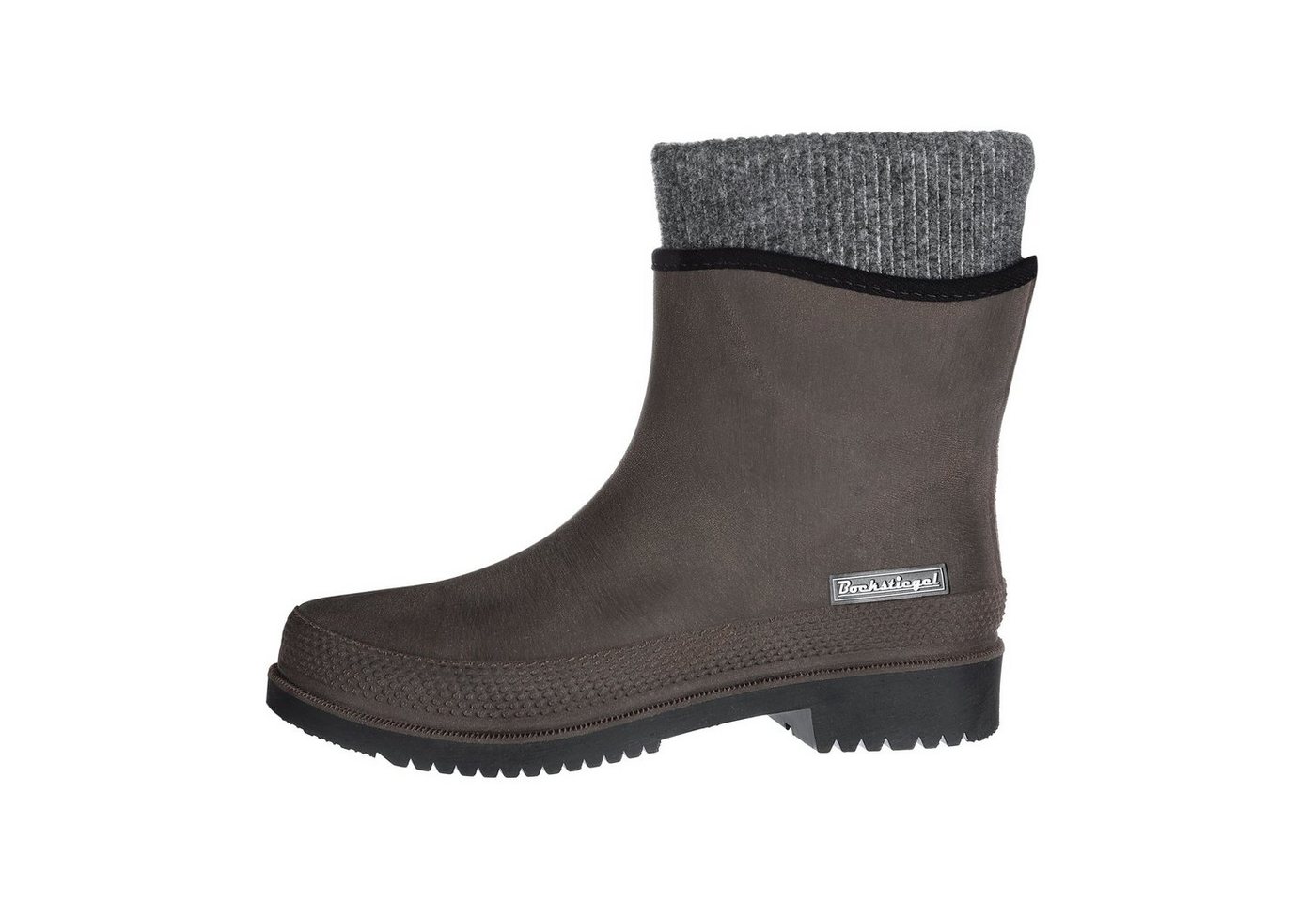 Bockstiegel Gummistiefelette Damen Gummistiefel Regenstiefel Nicole in Lederoptik mit Innenfutter