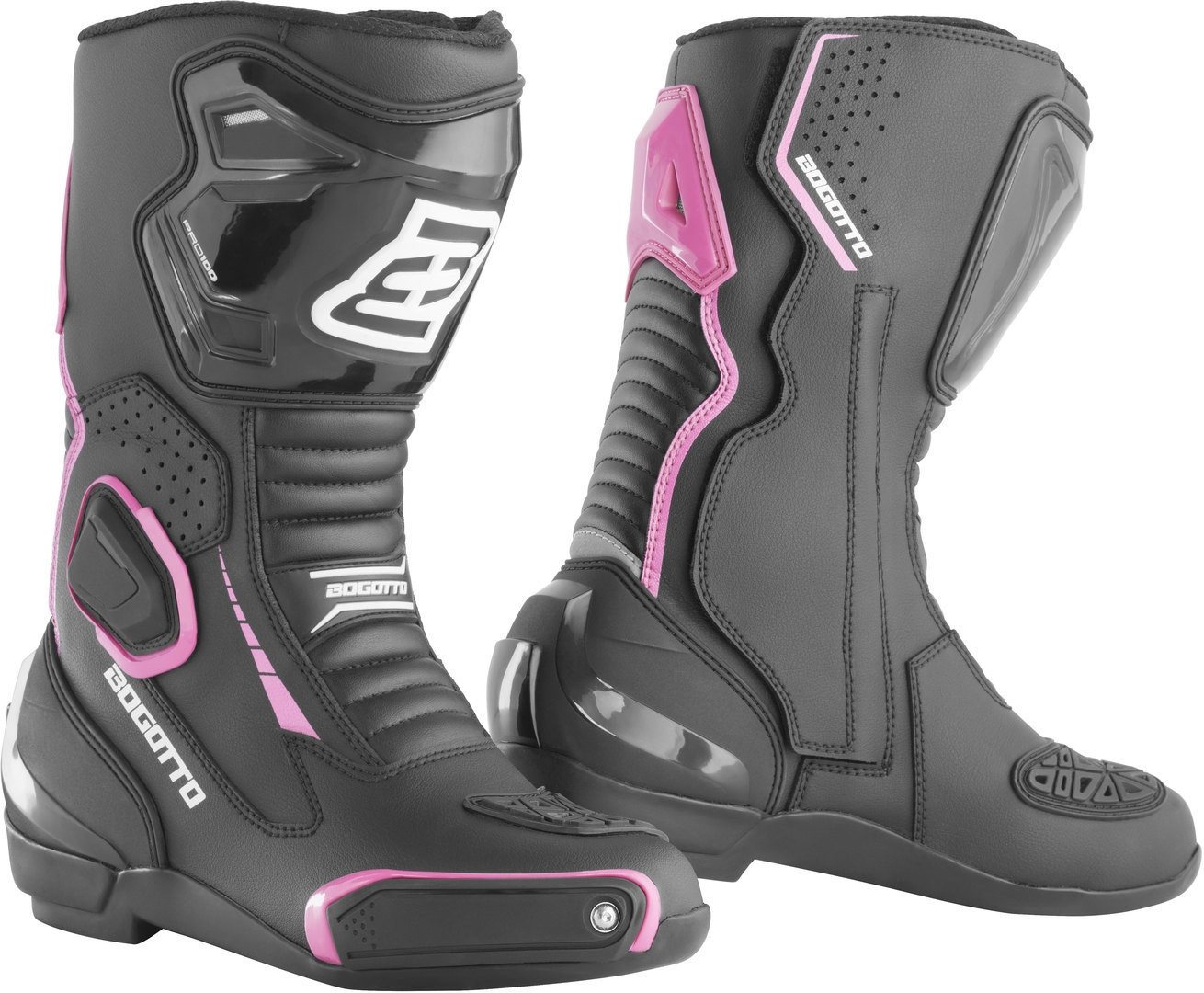 Bogotto Carta Race perforierte Damen Motorrad Stiefel Motorradstiefel