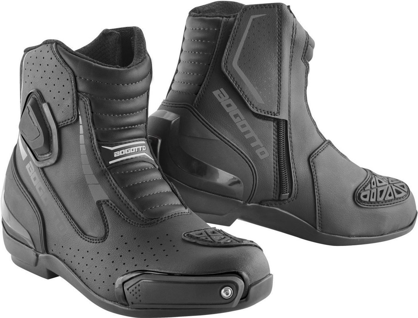Bogotto Cartagena perforierte Motorrad Stiefel Motorradstiefel Perforiert