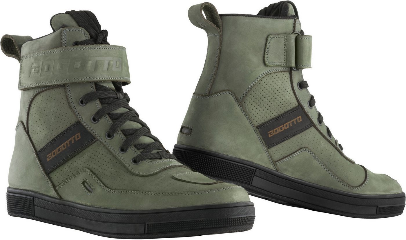 Bogotto Denton perforierte wasserdichte Motorrad Schuhe Motorradstiefel Perforiert,wasserdicht