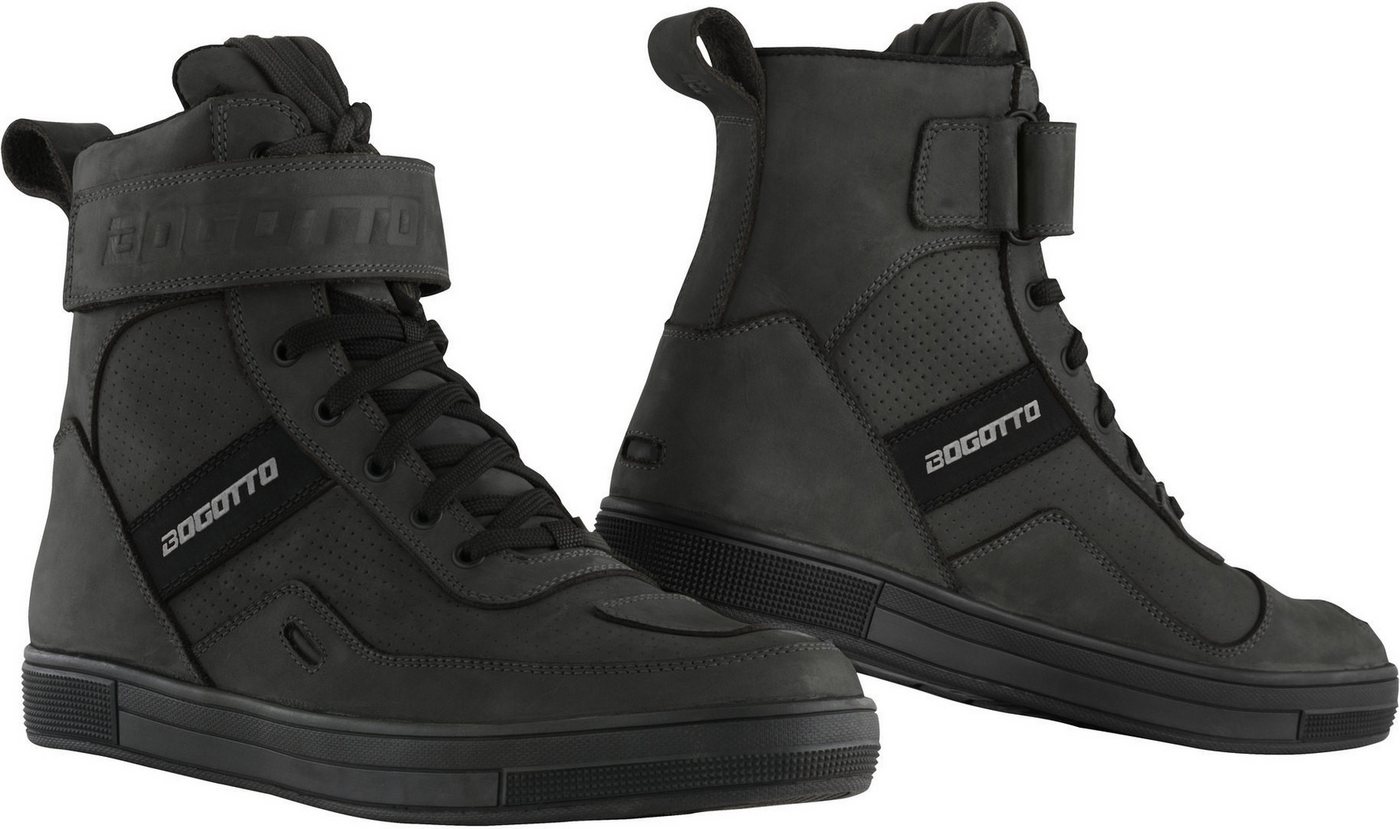 Bogotto Denton perforierte wasserdichte Motorrad Schuhe Motorradstiefel Perforiert,wasserdicht