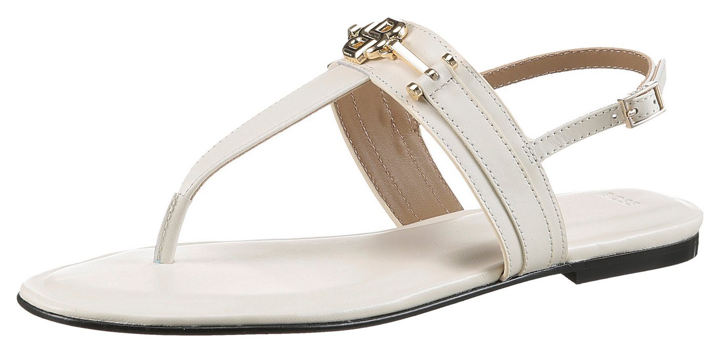 Boss Emberlyn_Thng10 Riemchensandale Zehentrenner, Dianette, Sommerschuh mit verstellbarem Riemchen